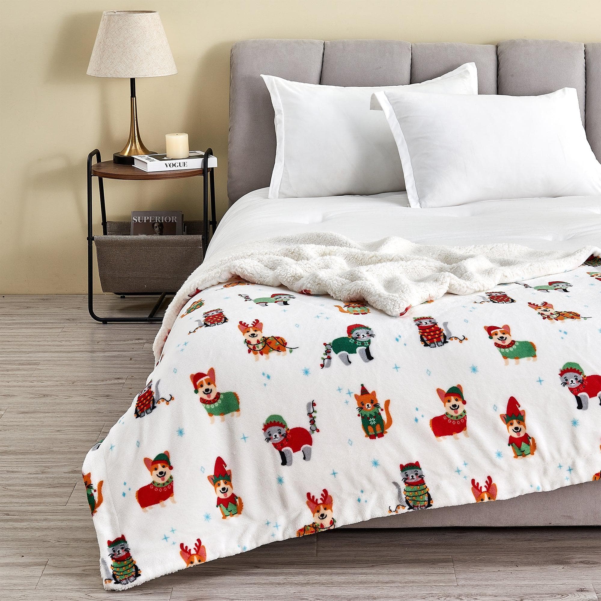 Holiday Sherpa Throw - Esmay Collection - Rustic Avenue