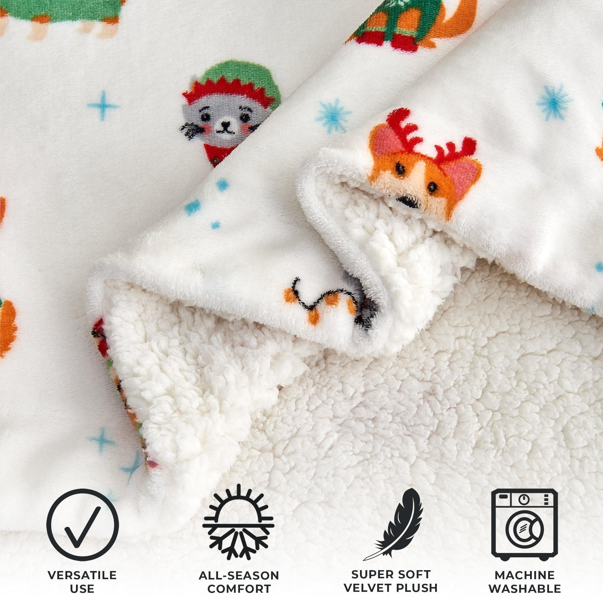 Holiday Sherpa Throw - Esmay Collection - Rustic Avenue