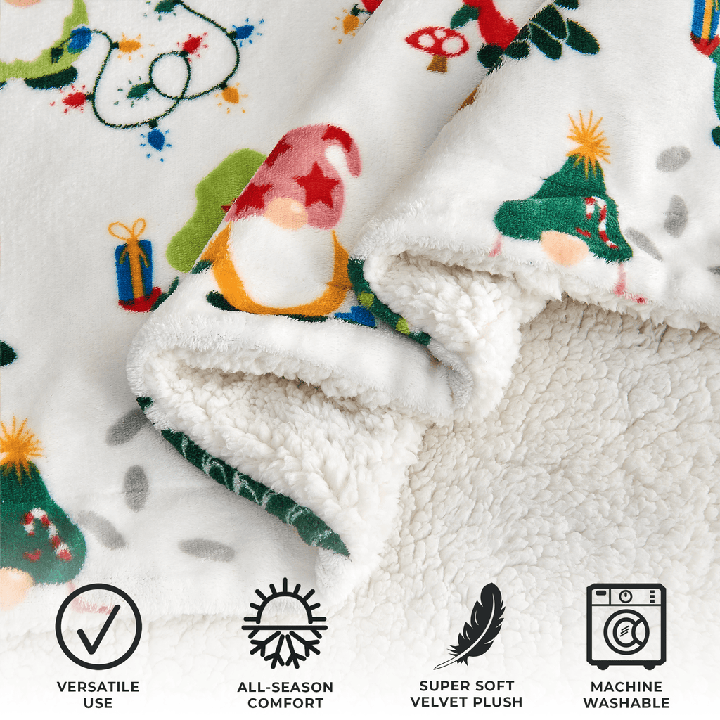 Holiday Sherpa Throw - Esmay Collection - Rustic Avenue