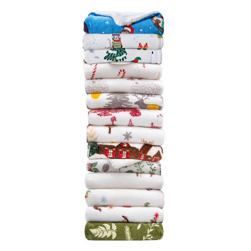 Holiday Sherpa Throw - Esmay Collection - Rustic Avenue