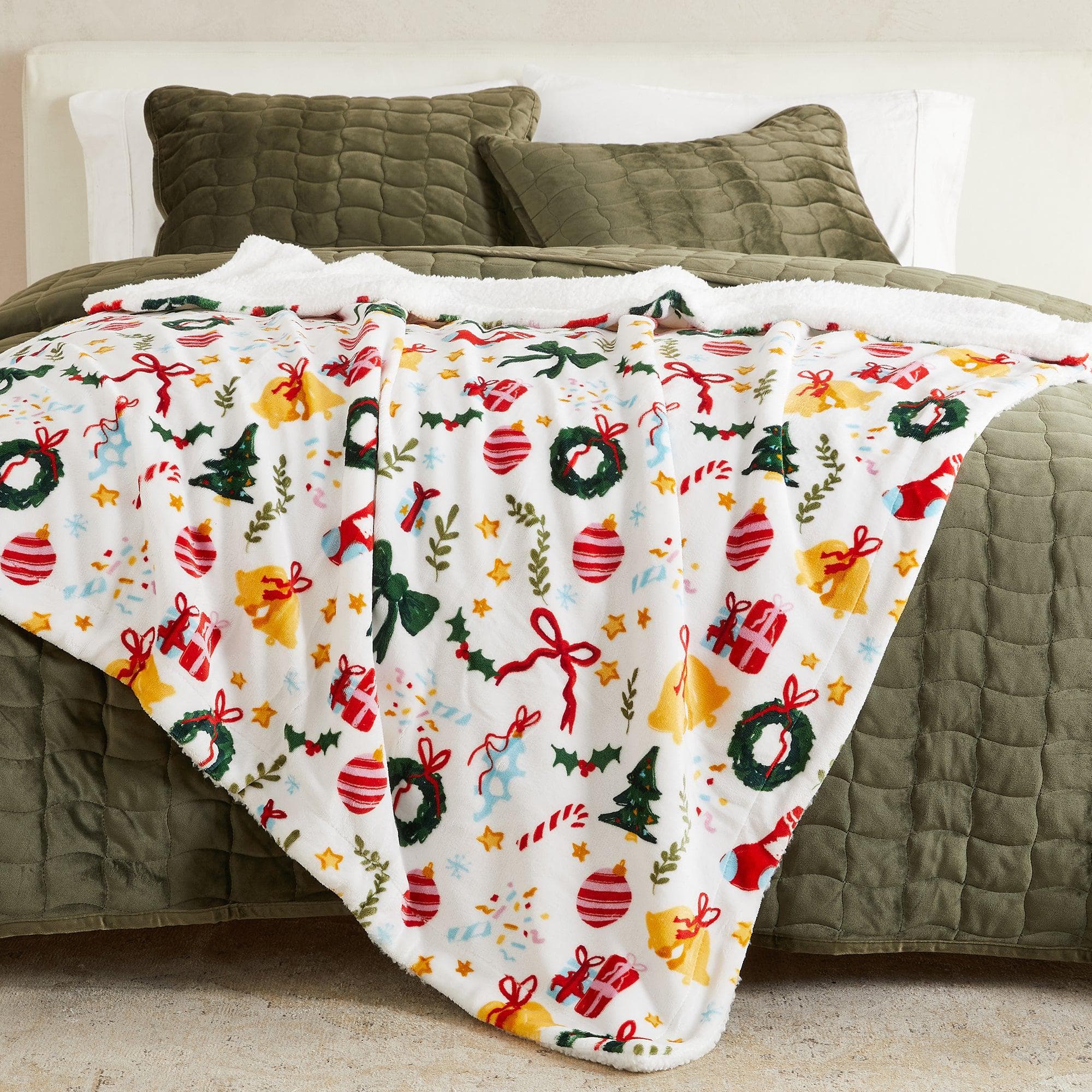 Holiday Sherpa Throw - Esmay Collection - Rustic Avenue