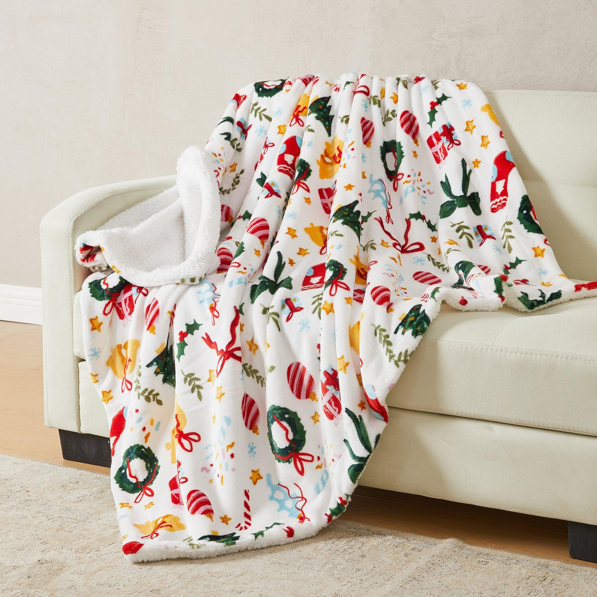 Holiday Sherpa Throw - Esmay Collection - Rustic Avenue
