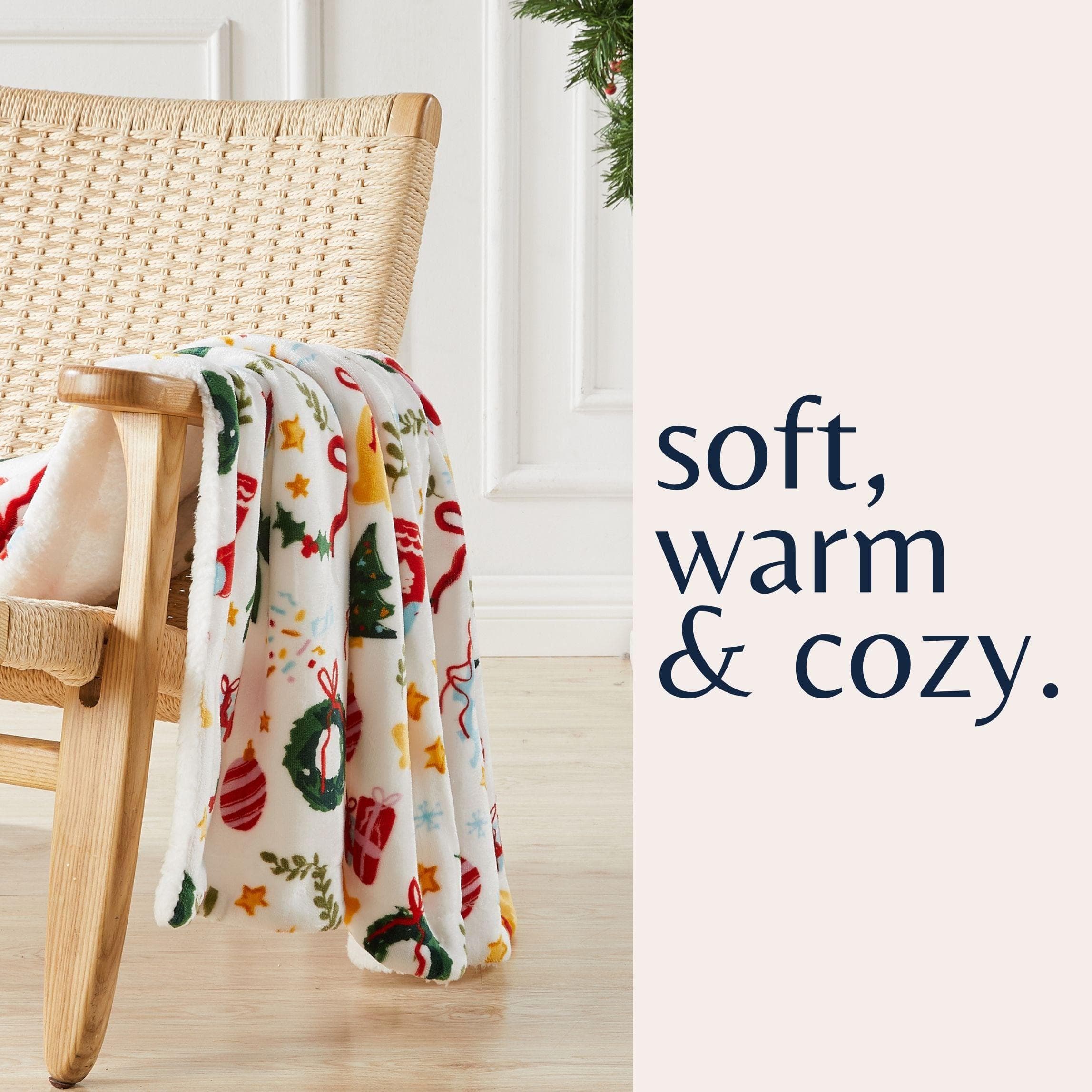 Holiday Sherpa Throw - Esmay Collection - Rustic Avenue