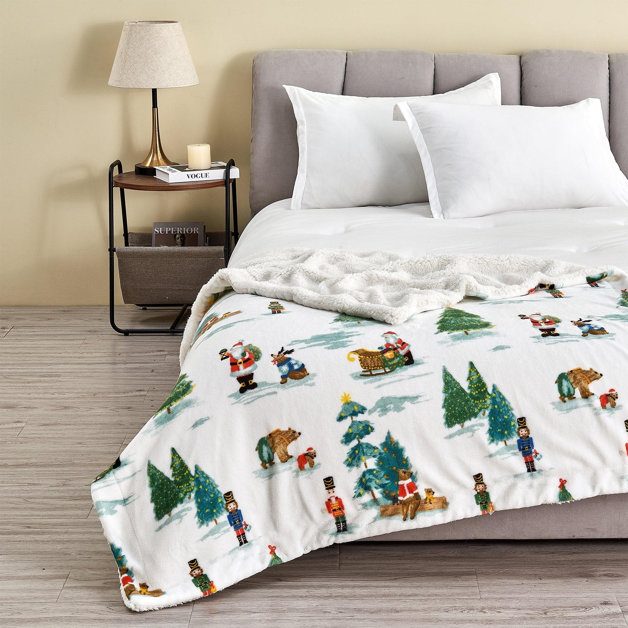 Sherpa Throw Blanket - Eve Collection - Rustic Avenue