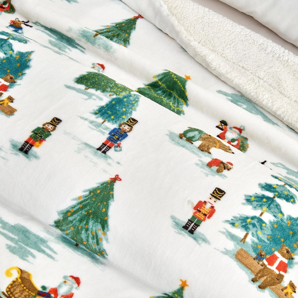 Sherpa Throw Blanket - Eve Collection - Rustic Avenue
