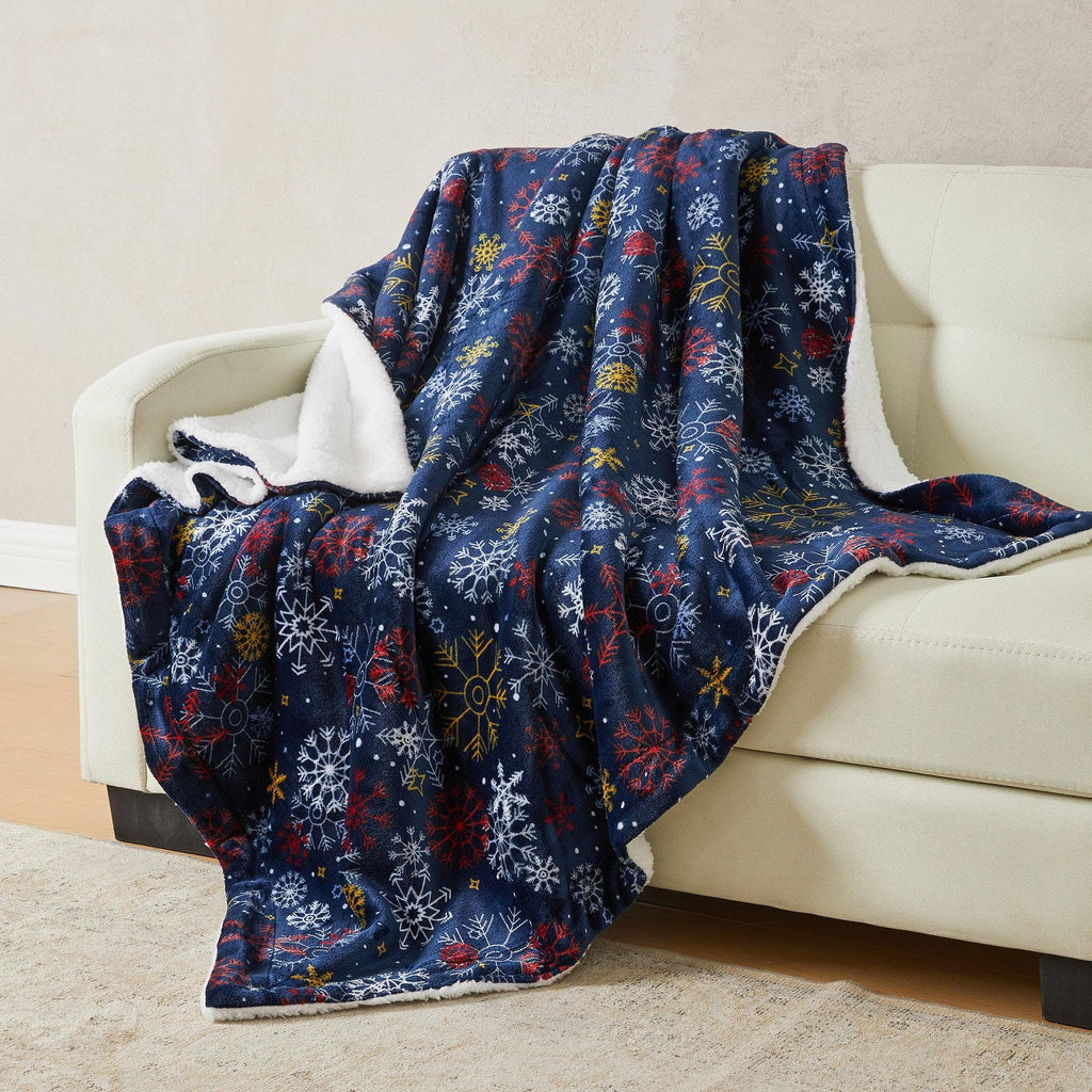 Sherpa Throw Blanket - Eve Collection - Rustic Avenue