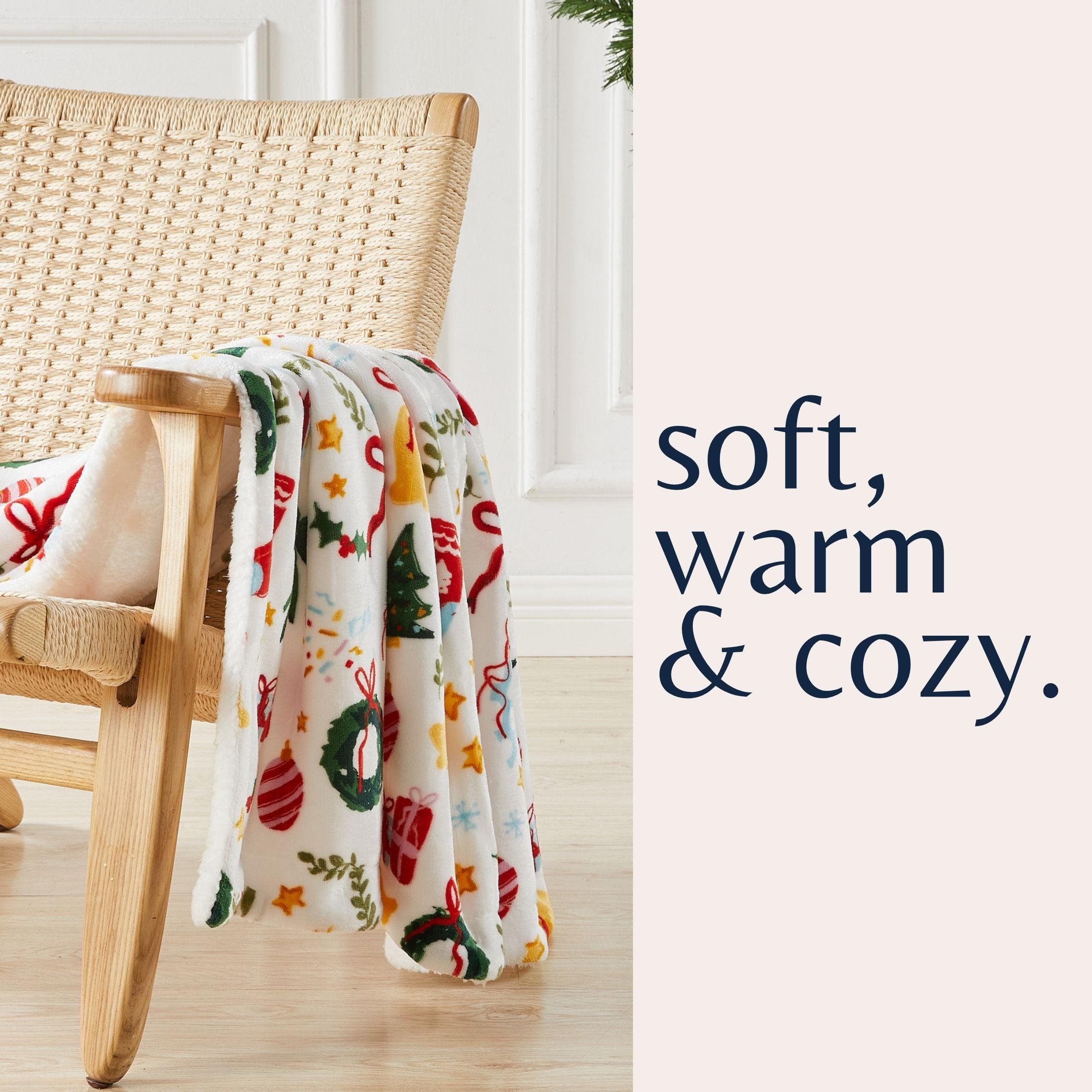 Sherpa Throw Blanket - Eve Collection - Rustic Avenue