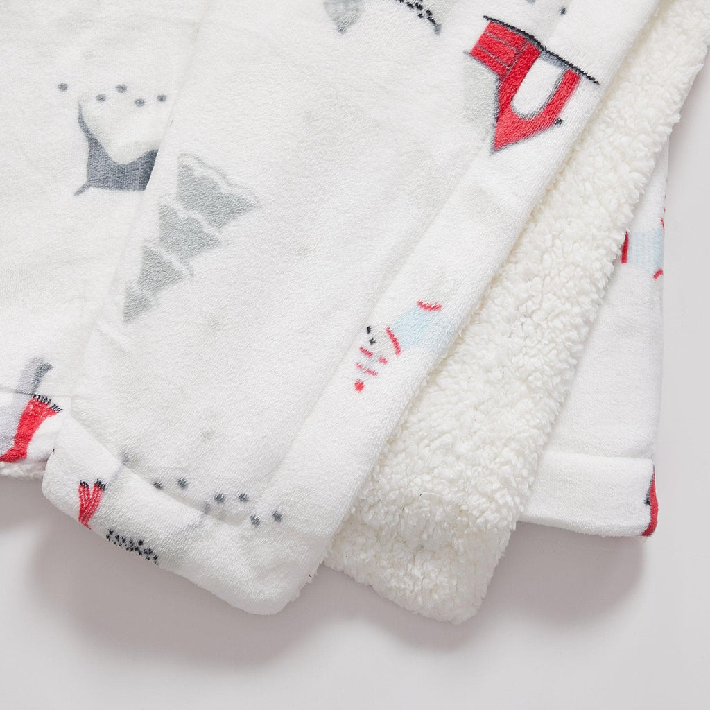 Sherpa Throw Blanket - Eve Collection - Rustic Avenue