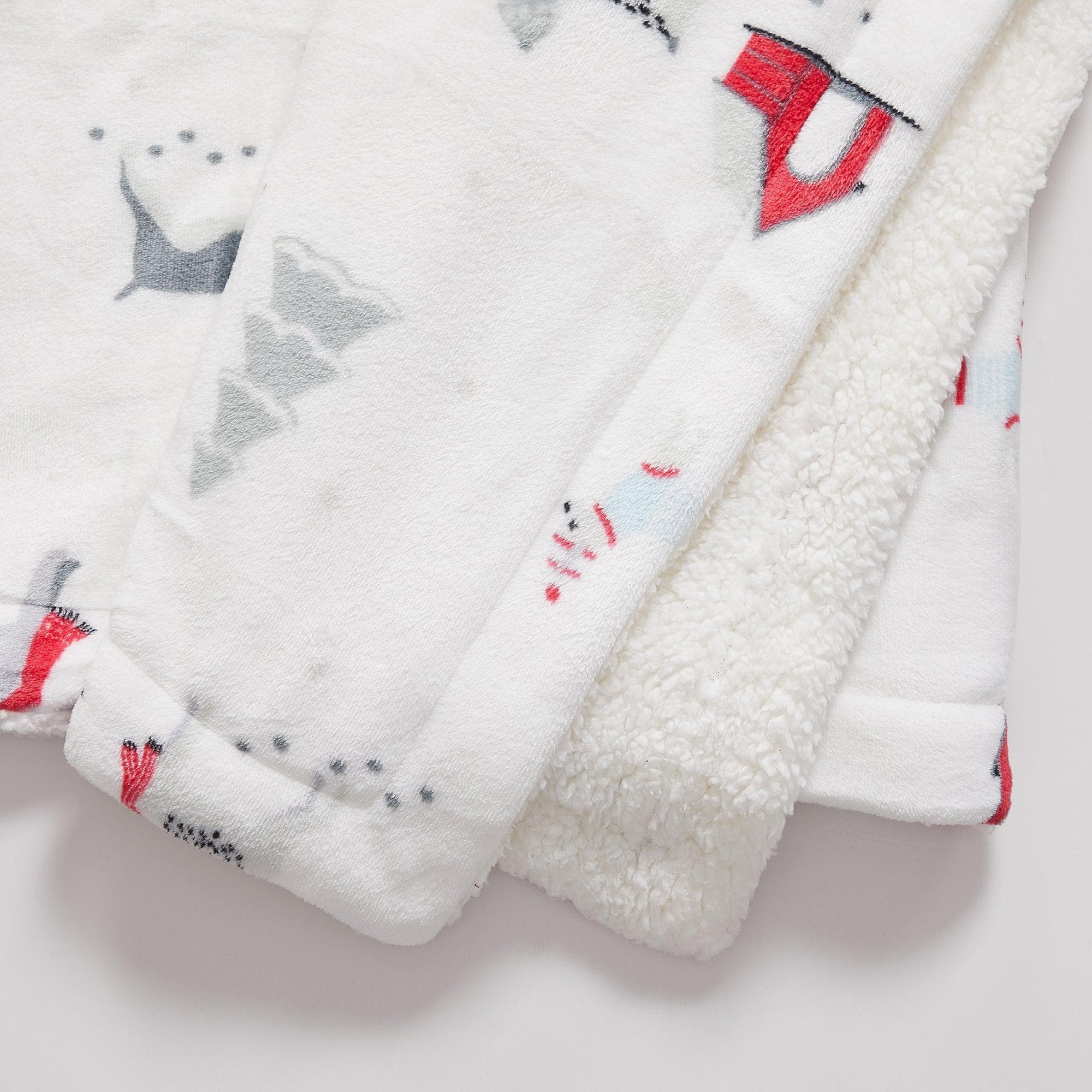 Sherpa Throw Blanket - Eve Collection - Rustic Avenue