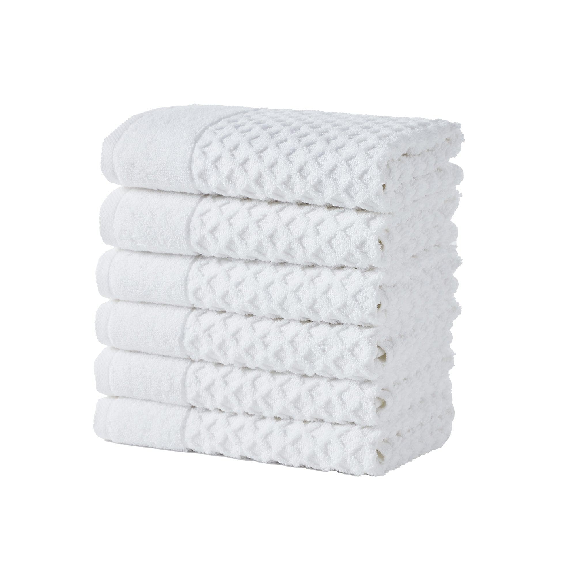 Cotton Diamond Waffle Weave Bath Towel Set - Grayson Collection - Rustic Avenue