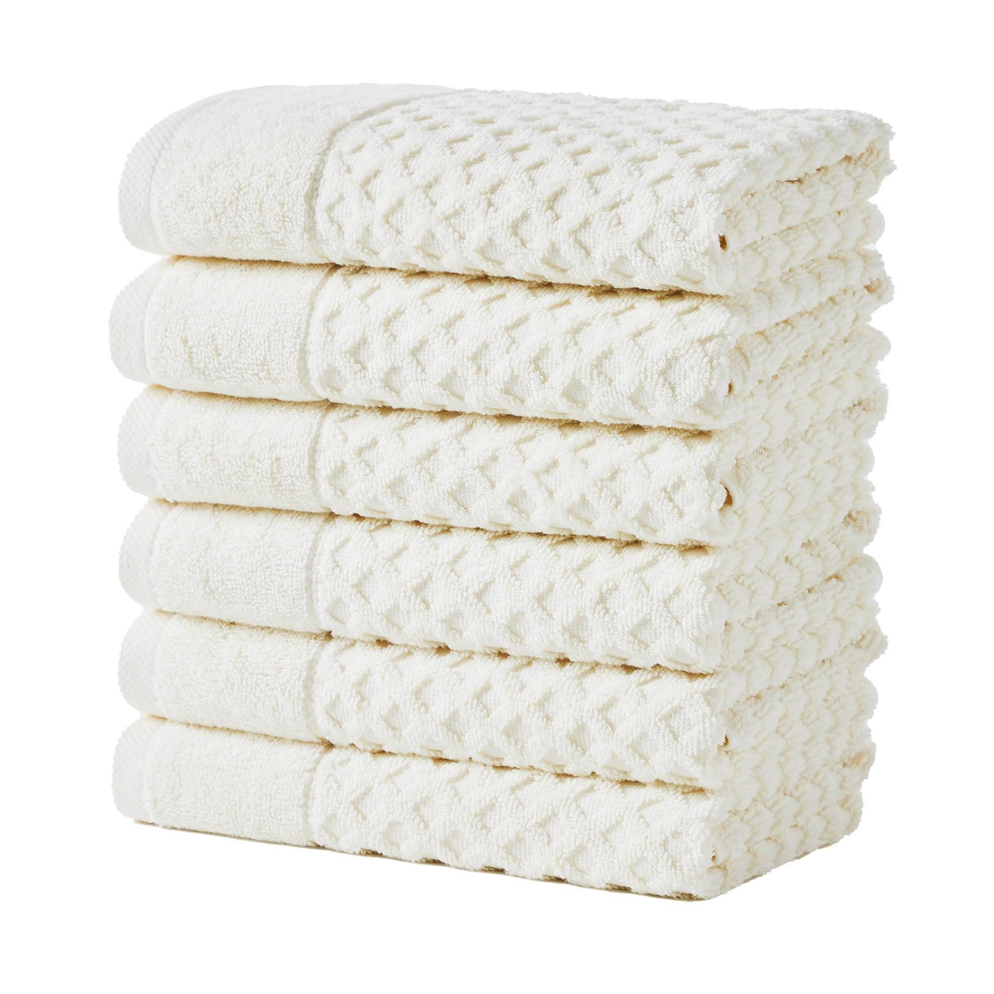 Cotton Diamond Waffle Weave Bath Towel Set - Grayson Collection - Rustic Avenue