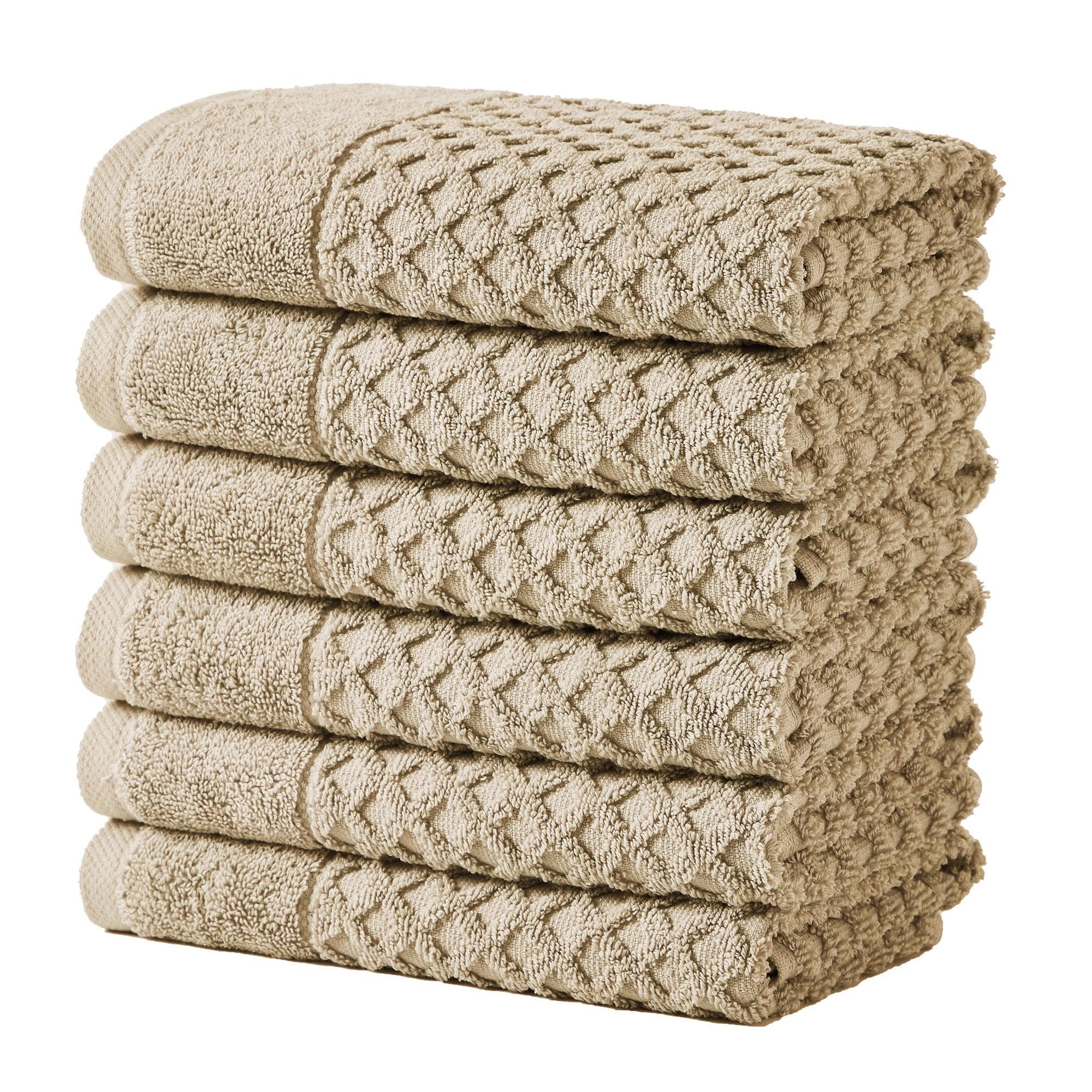 Cotton Diamond Waffle Weave Bath Towel Set - Grayson Collection - Rustic Avenue