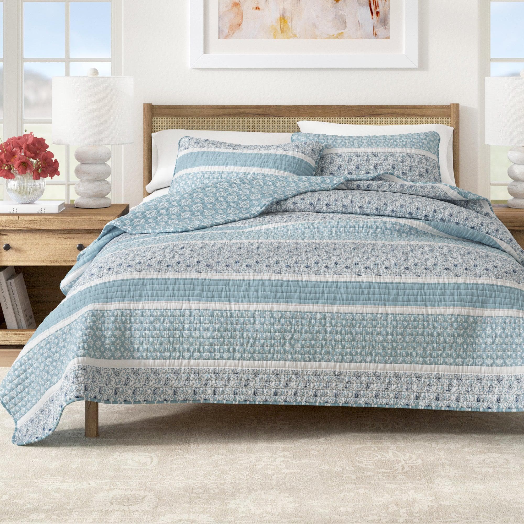 3 - Piece Stripe Quilt - Kadi Collection - Rustic Avenue