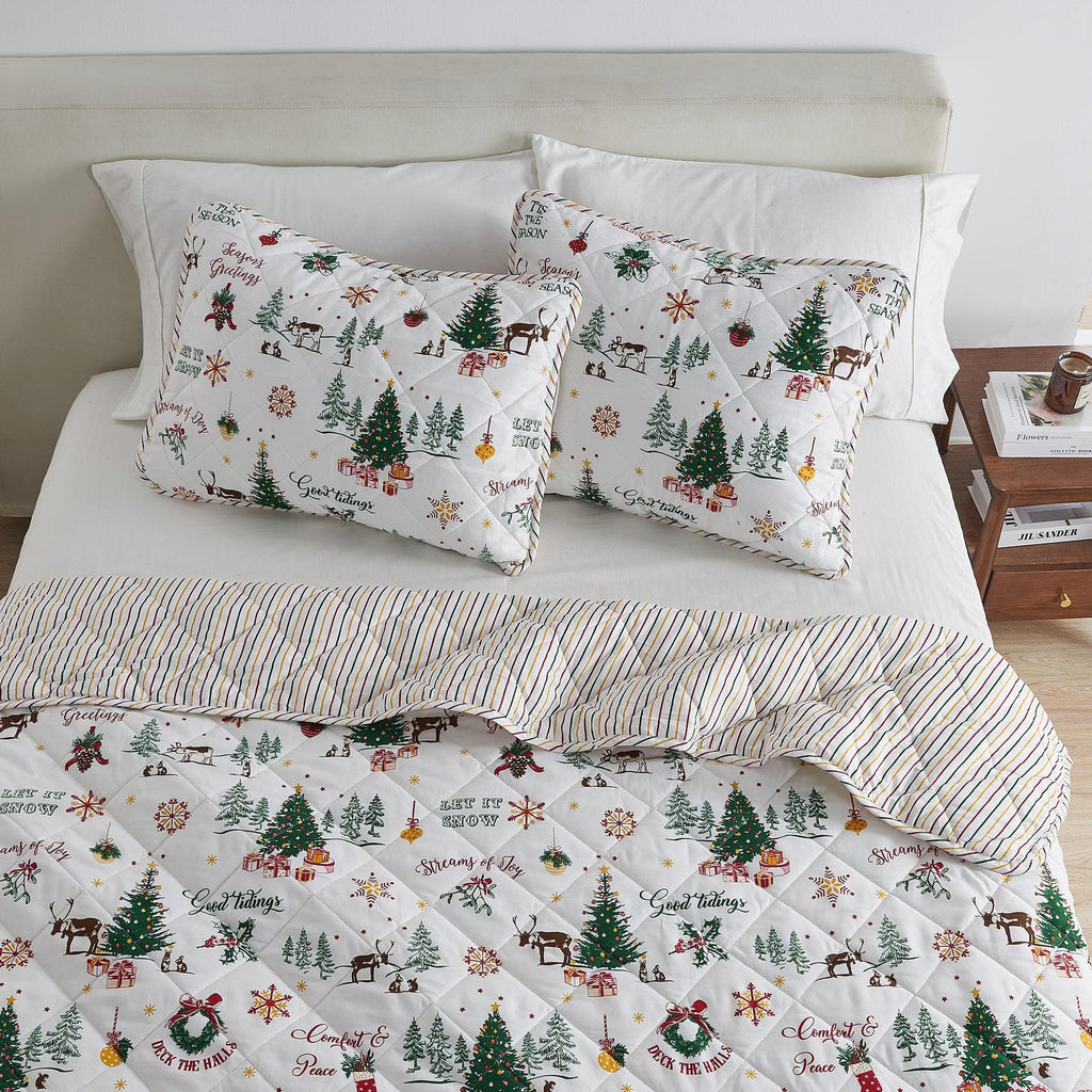 Colorful Holiday Quilt Set - Midnight Magic Collection - Rustic Avenue