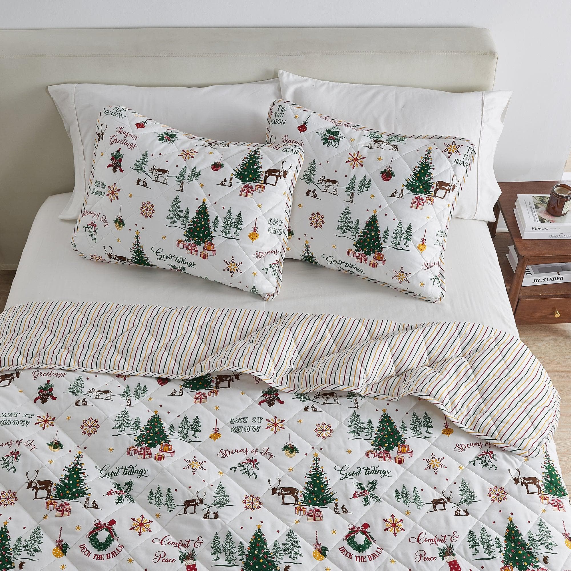 Colorful Holiday Quilt Set - Midnight Magic Collection - Rustic Avenue