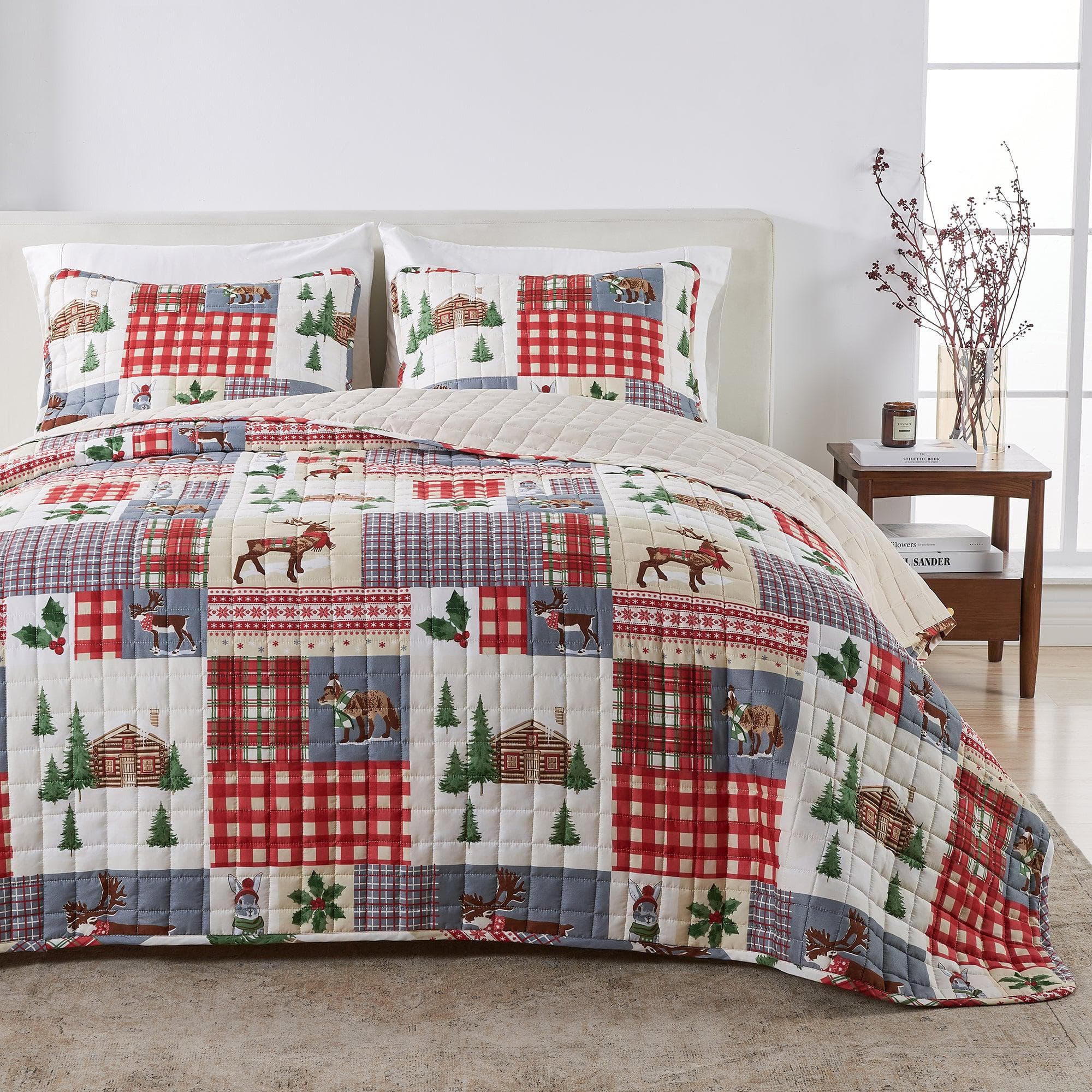 Colorful Holiday Quilt Set - Midnight Magic Collection - Rustic Avenue