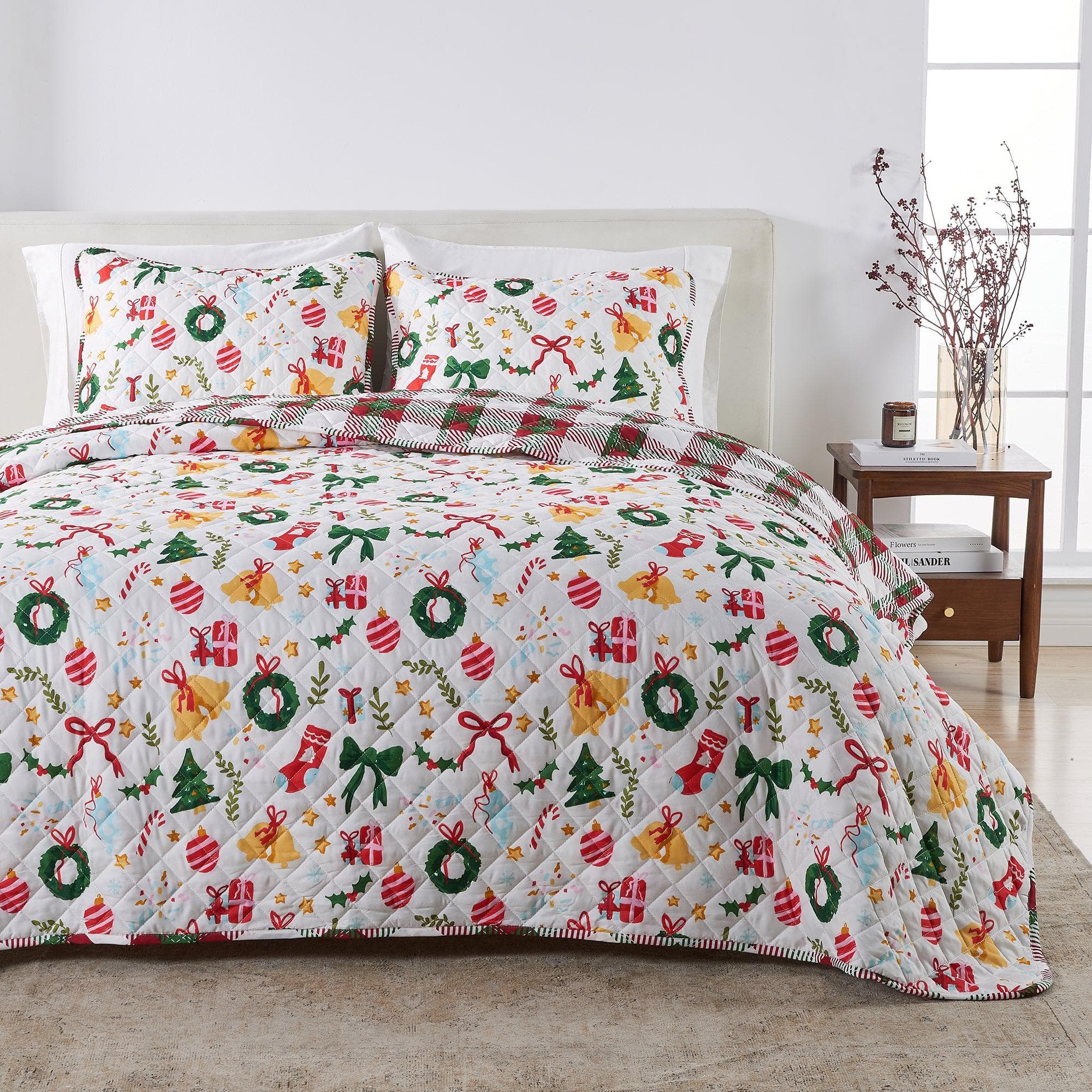 Colorful Holiday Quilt Set - Midnight Magic Collection - Rustic Avenue