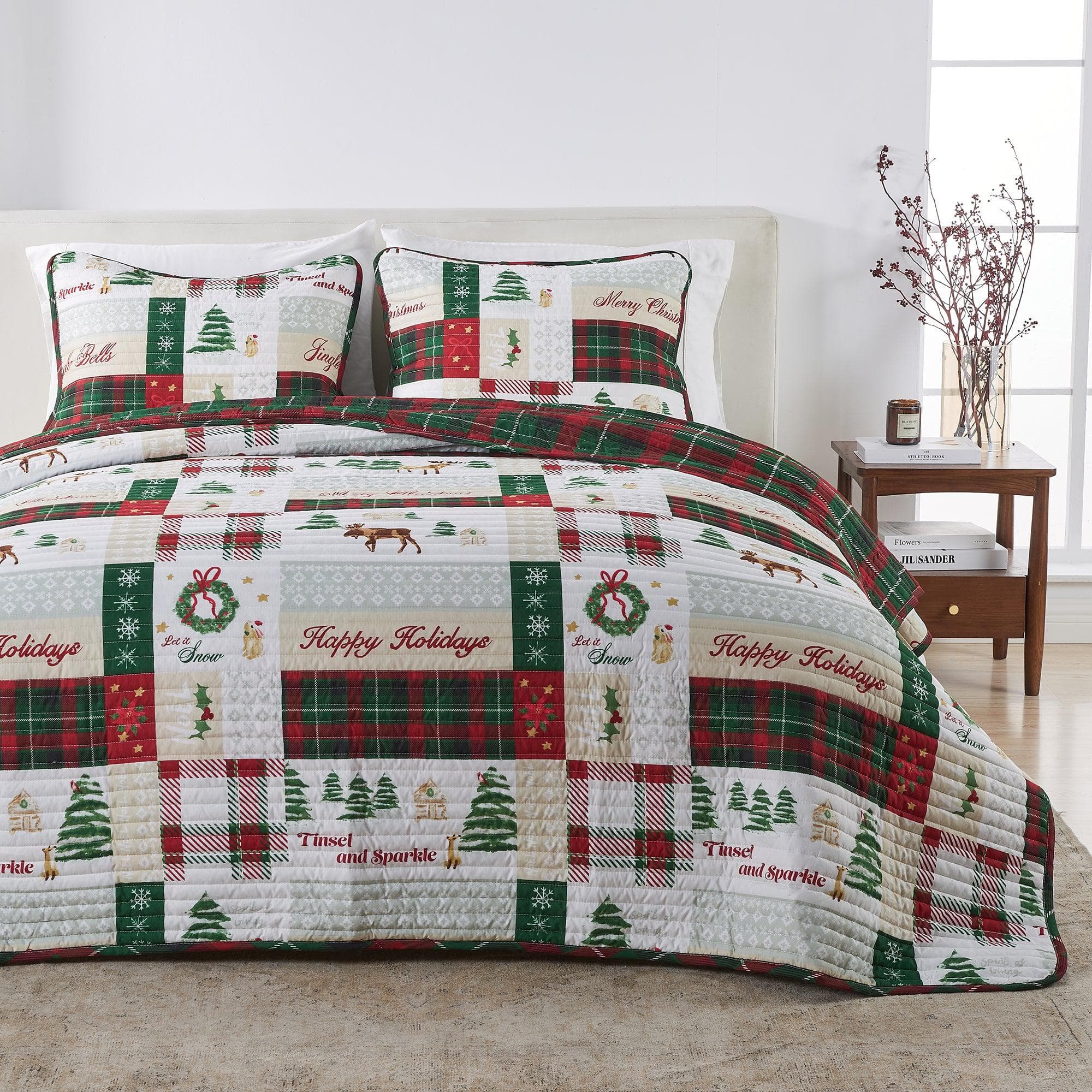 Colorful Holiday Quilt Set - Midnight Magic Collection - Rustic Avenue