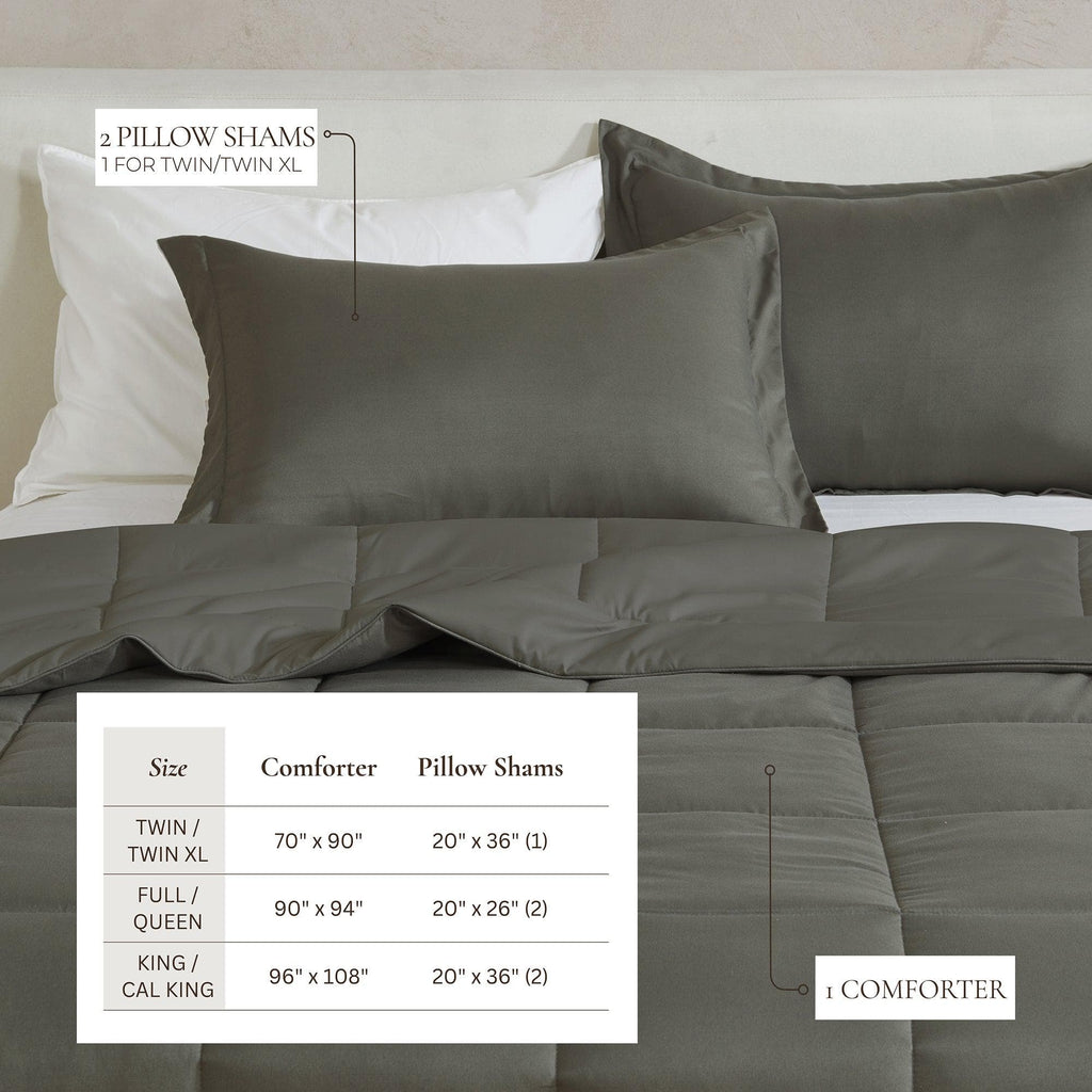 Reversible Comforter Set - Odette Collection - Rustic Avenue