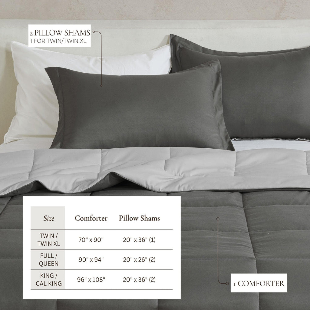 Reversible Comforter Set - Odette Collection - Rustic Avenue