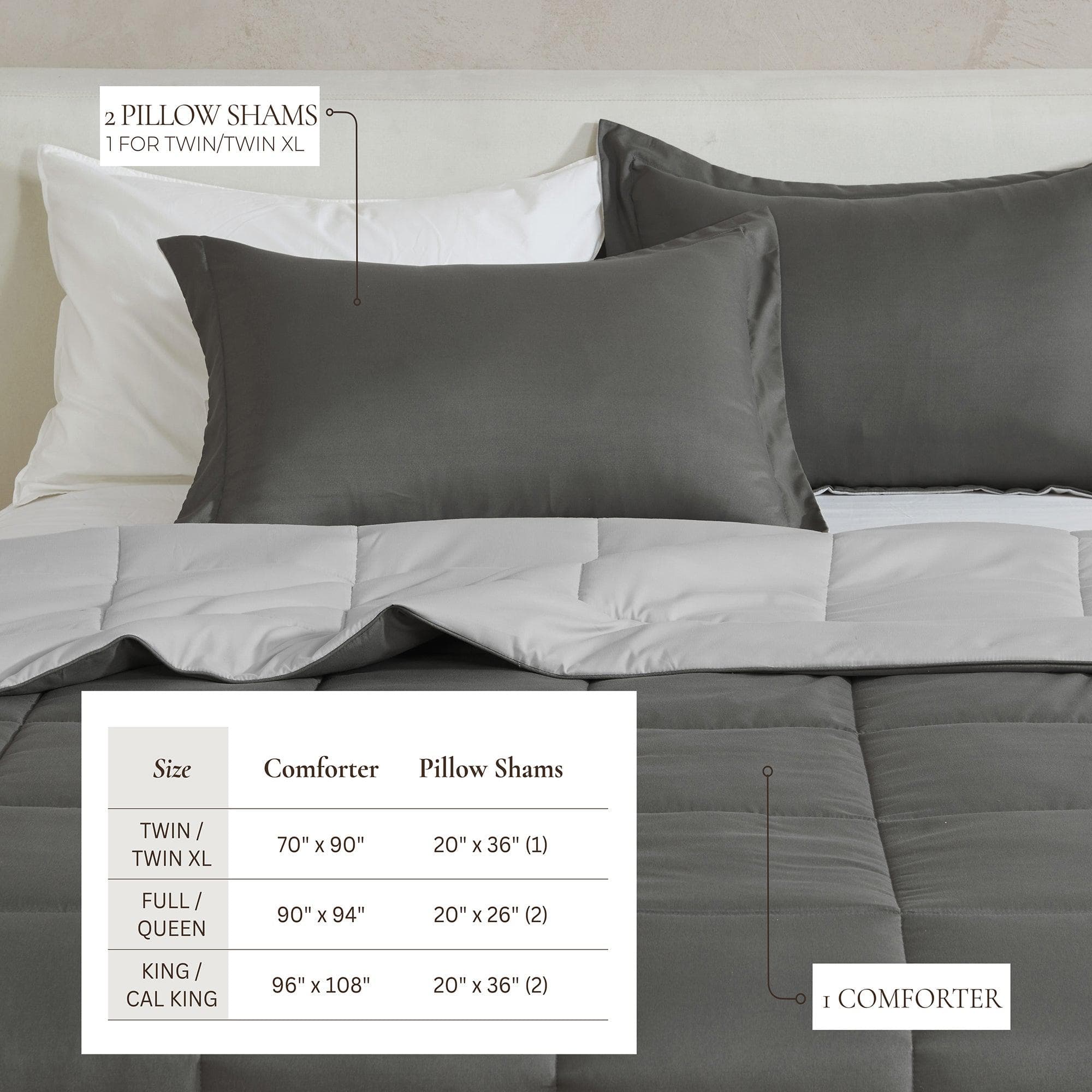 Reversible Comforter Set - Odette Collection - Rustic Avenue