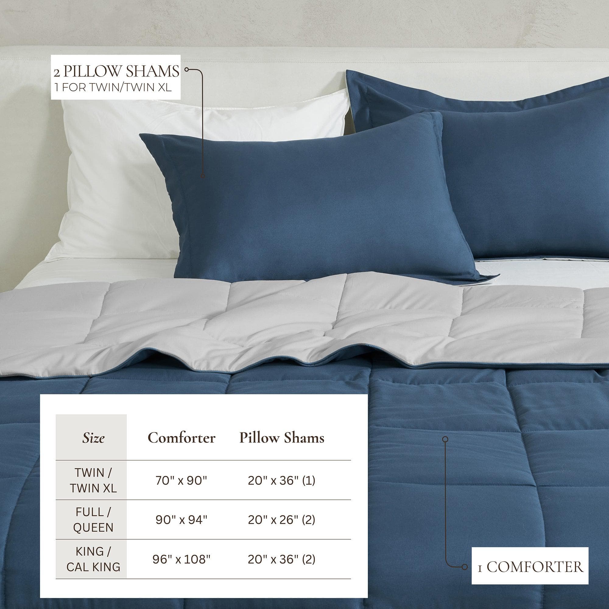 Reversible Comforter Set - Odette Collection - Rustic Avenue