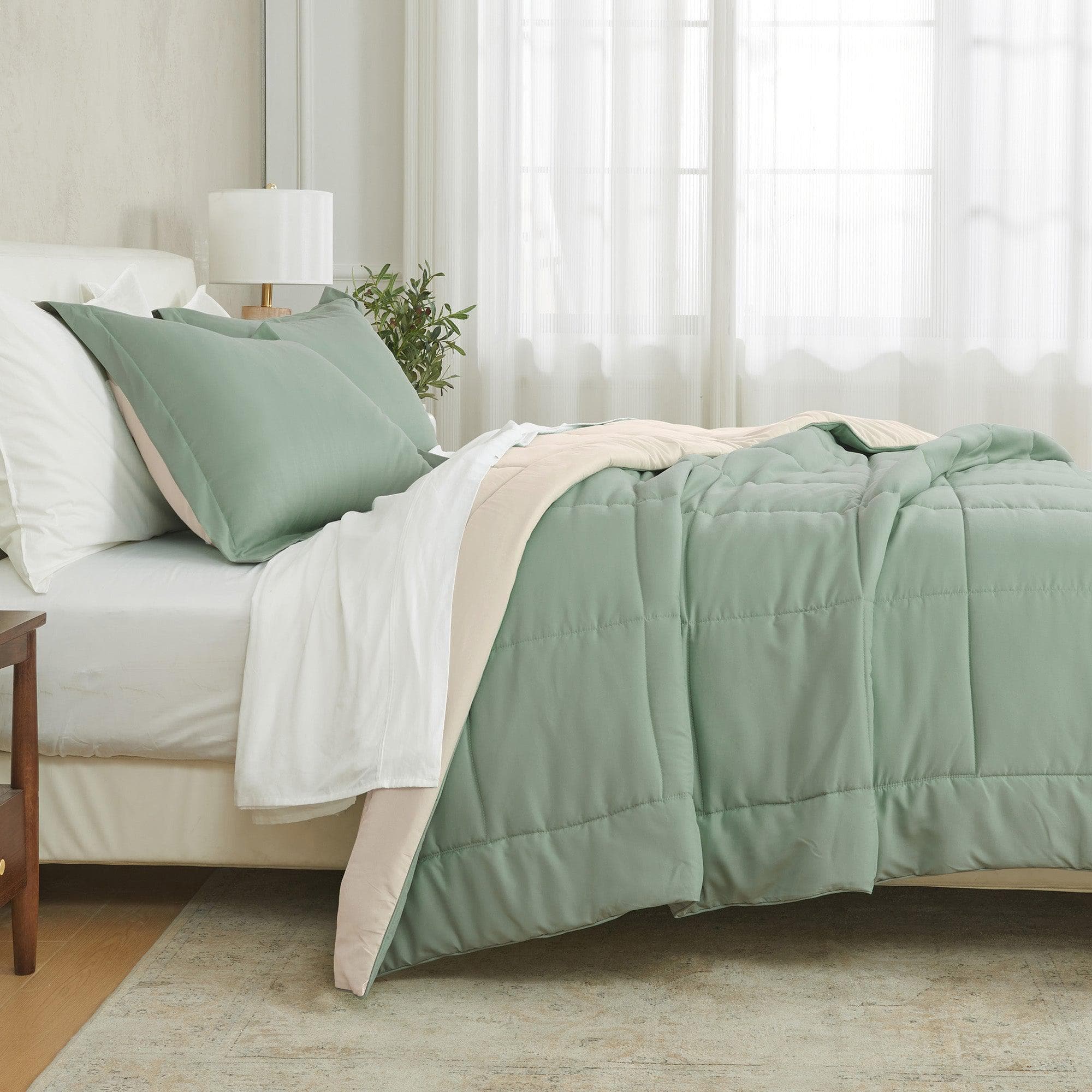 Reversible Comforter Set - Odette Collection - Rustic Avenue