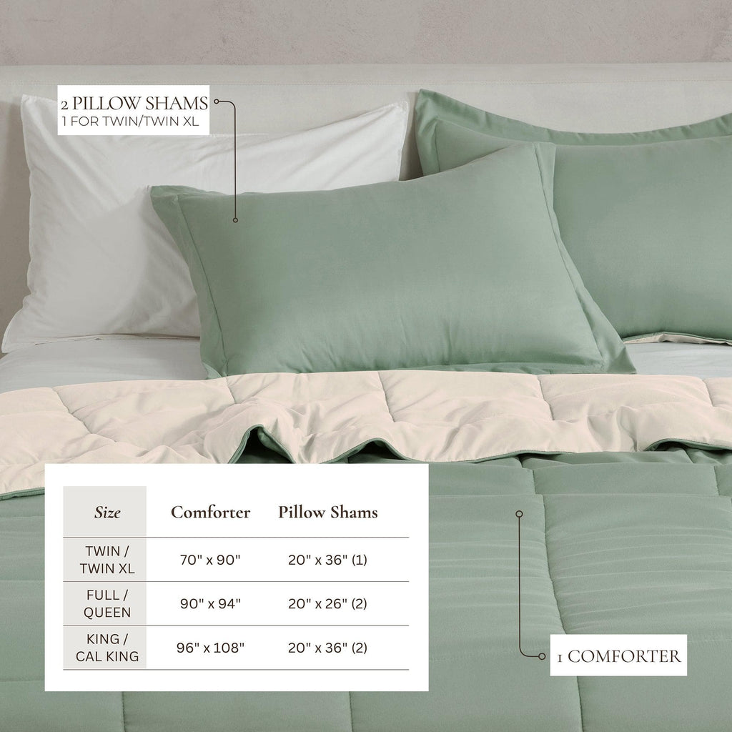 Reversible Comforter Set - Odette Collection - Rustic Avenue