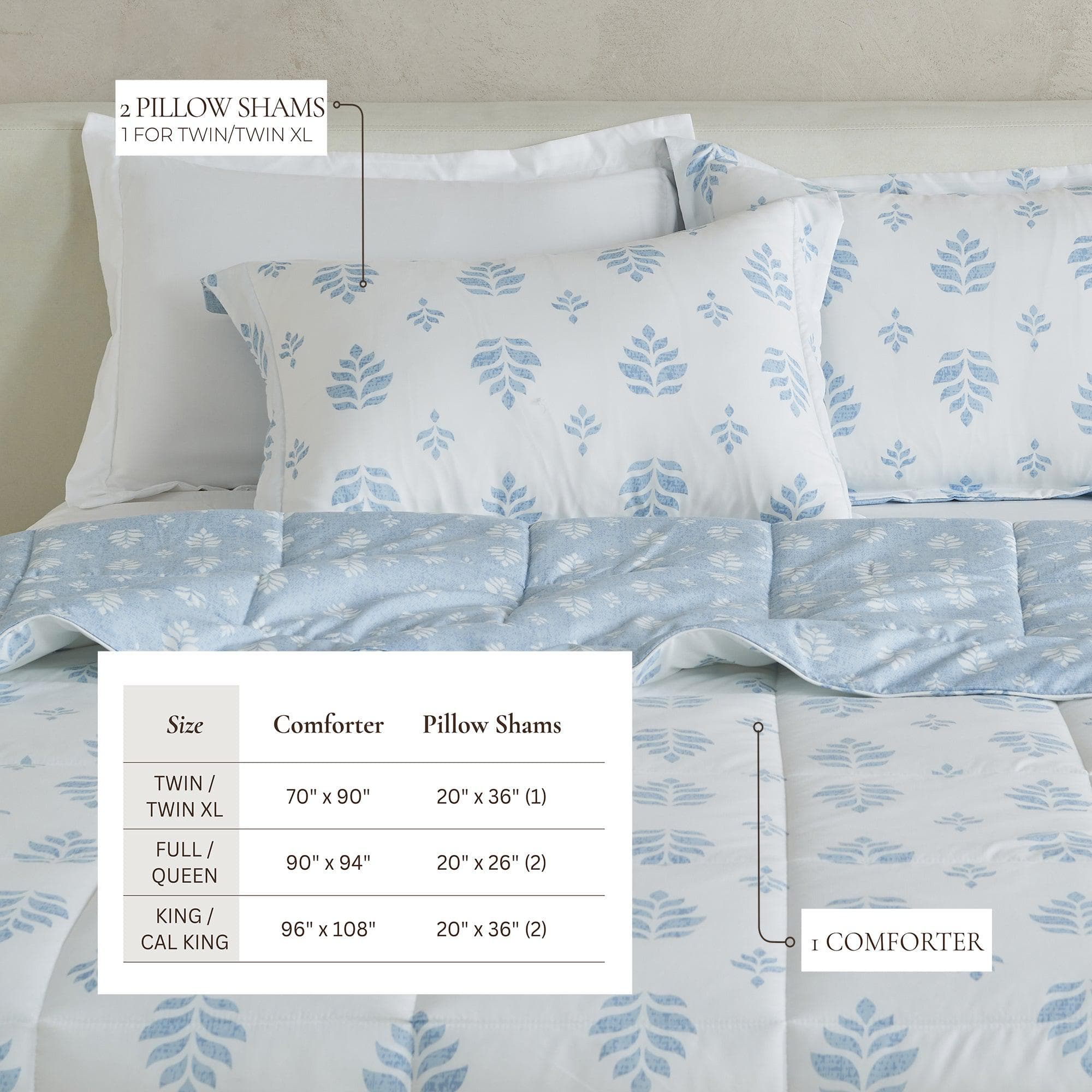 Reversible Comforter Set - Odette Collection - Rustic Avenue