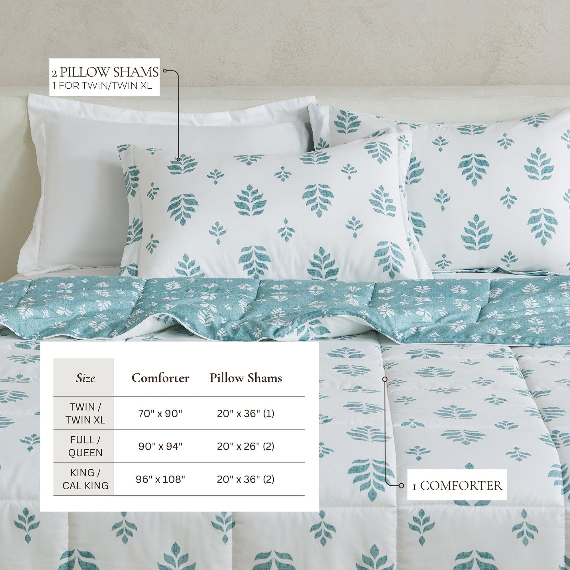Reversible Comforter Set - Odette Collection - Rustic Avenue