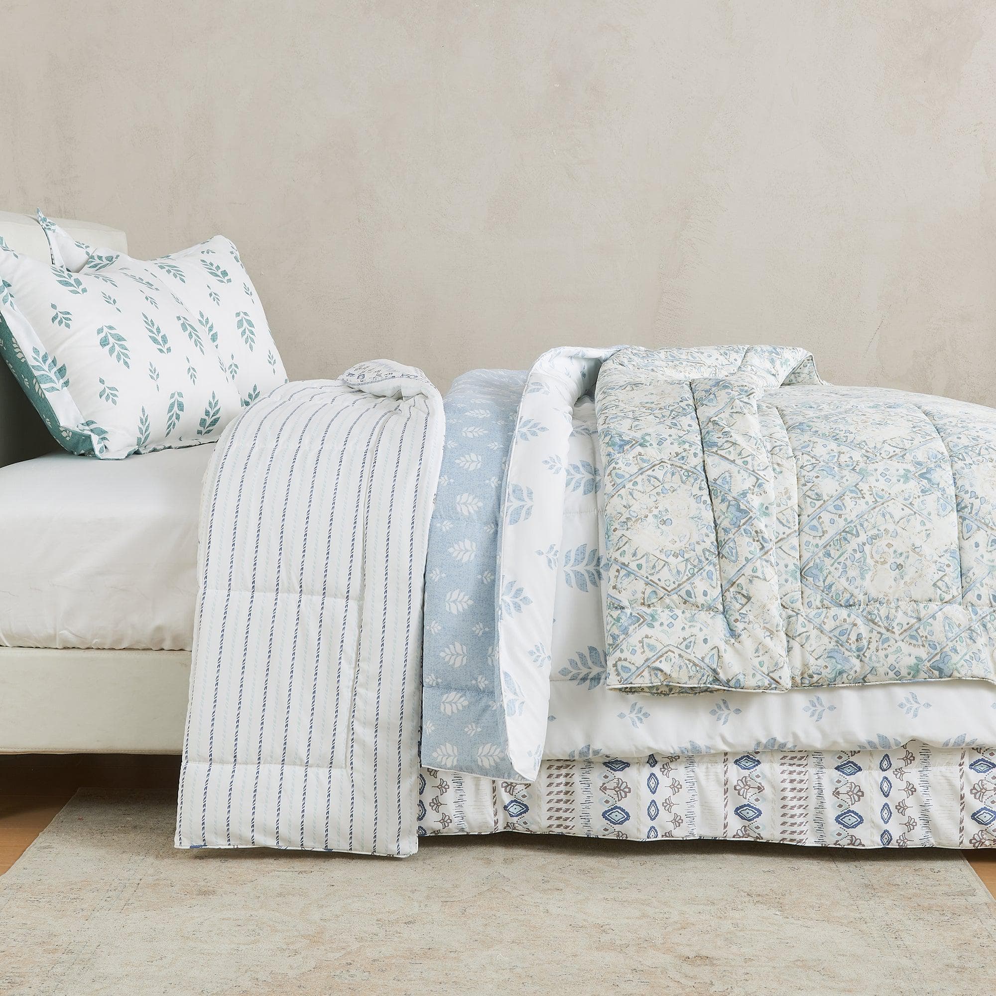 Reversible Comforter Set - Odette Collection - Rustic Avenue
