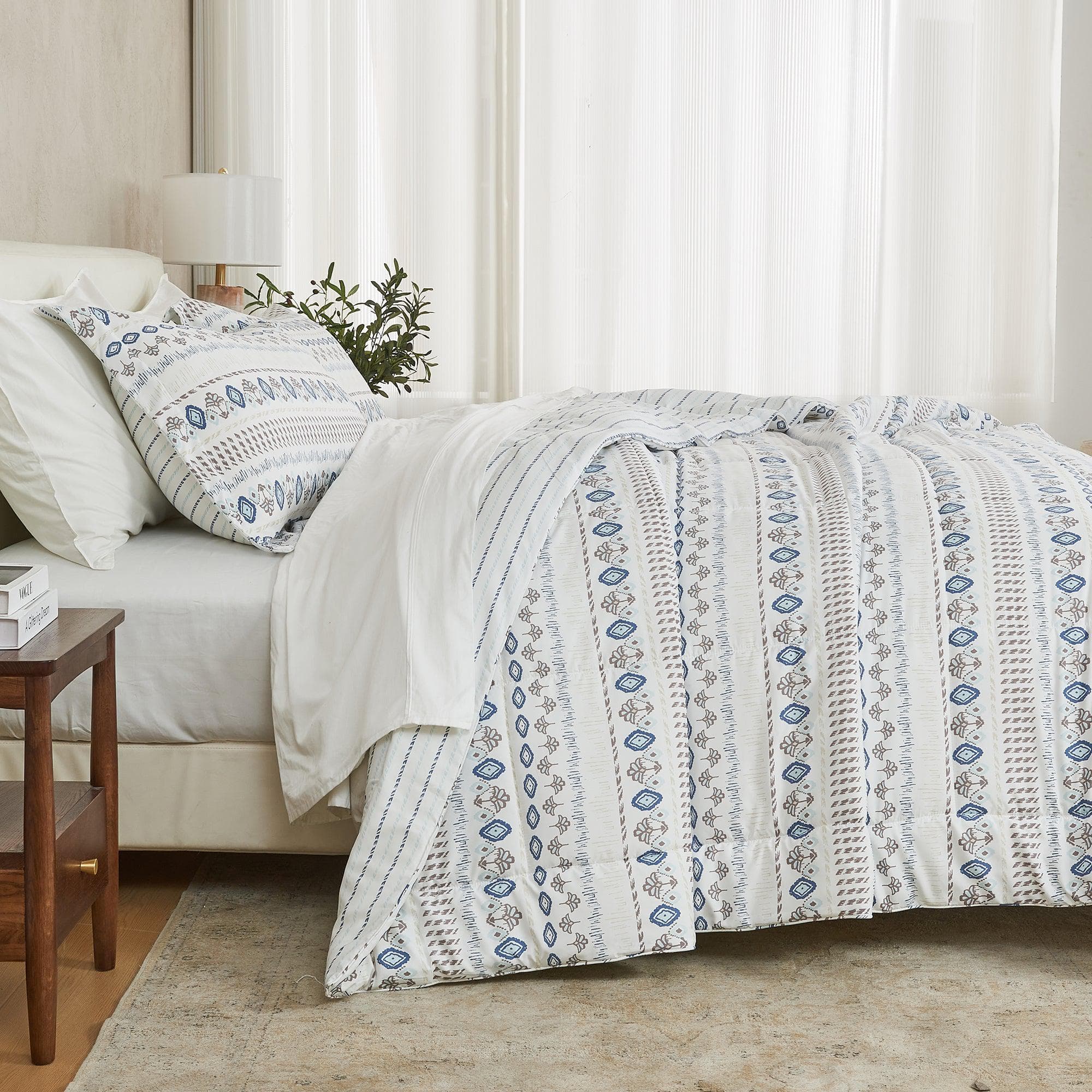 Reversible Comforter Set - Odette Collection - Rustic Avenue