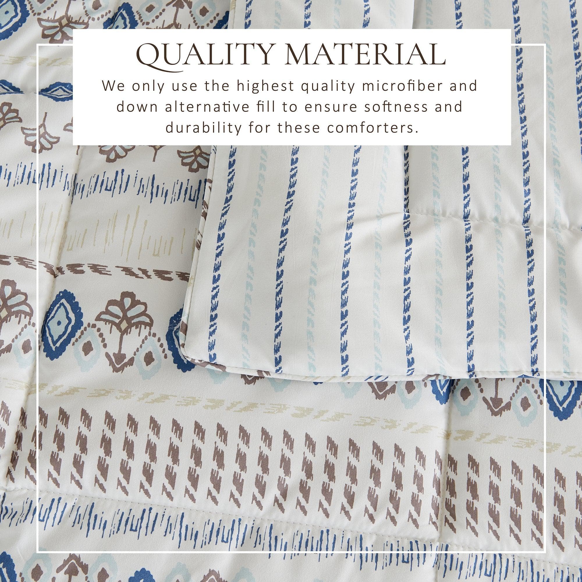 Reversible Comforter Set - Odette Collection - Rustic Avenue