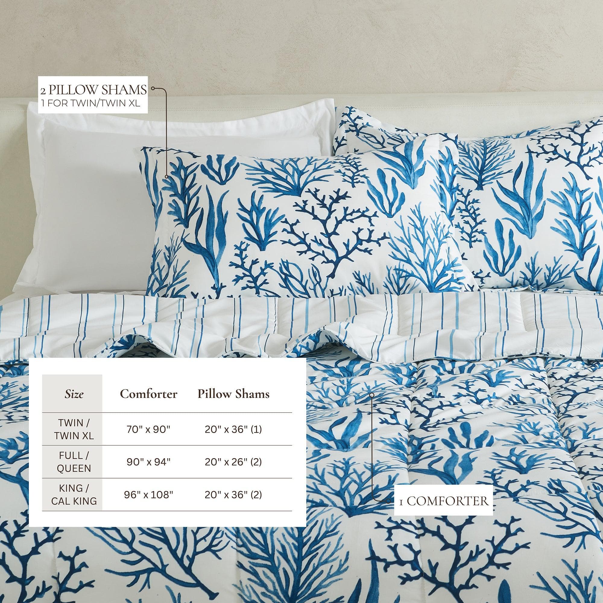 Reversible Comforter Set - Odette Collection - Rustic Avenue