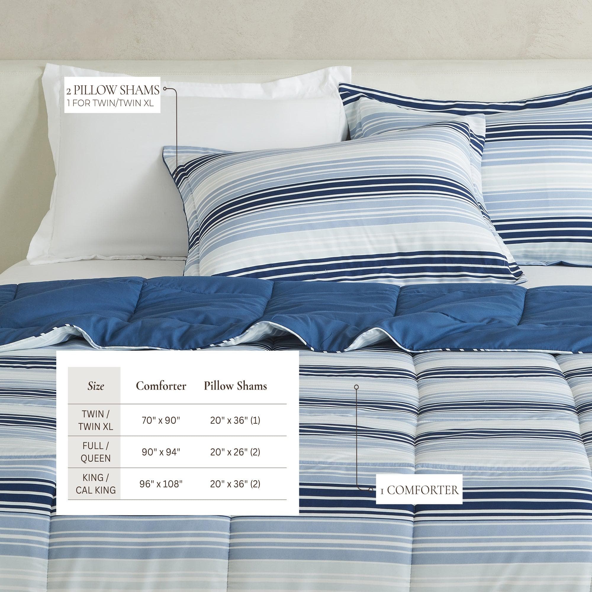 Reversible Comforter Set - Odette Collection - Rustic Avenue