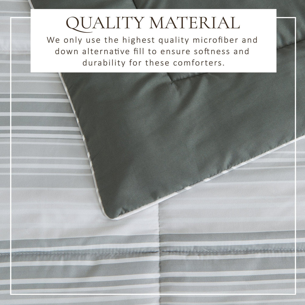 Reversible Comforter Set - Odette Collection - Rustic Avenue