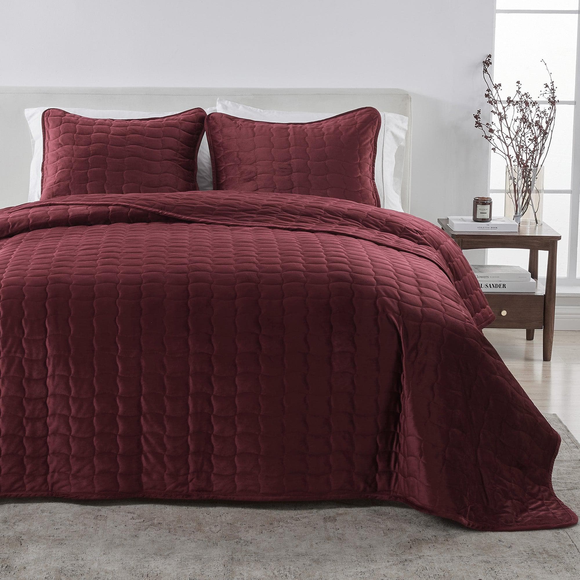Velvet Box - Stitched Quilt Set - Vivica Collection - Rustic Avenue