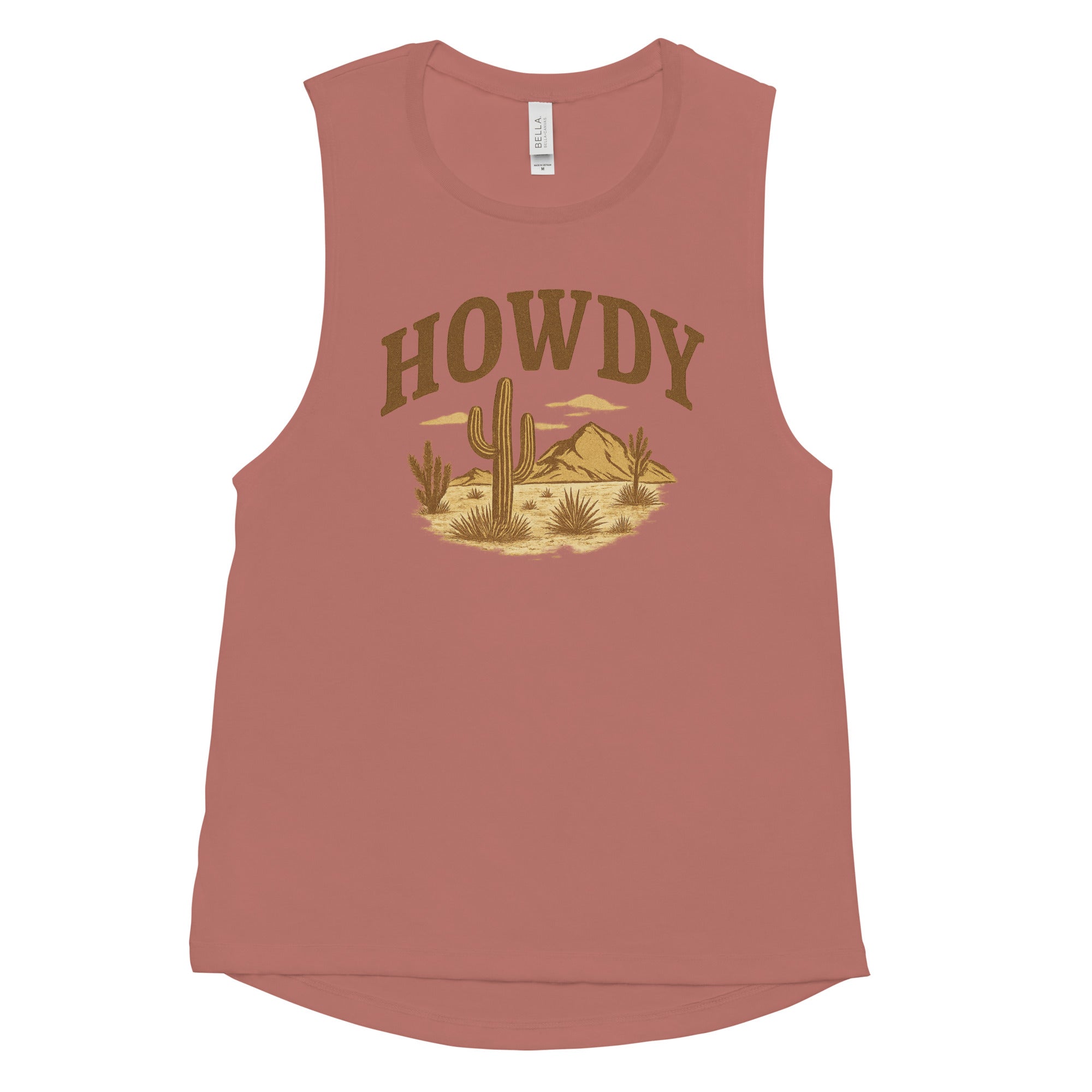 HOWDY Desert Scene Ladies’ Muscle Tank
