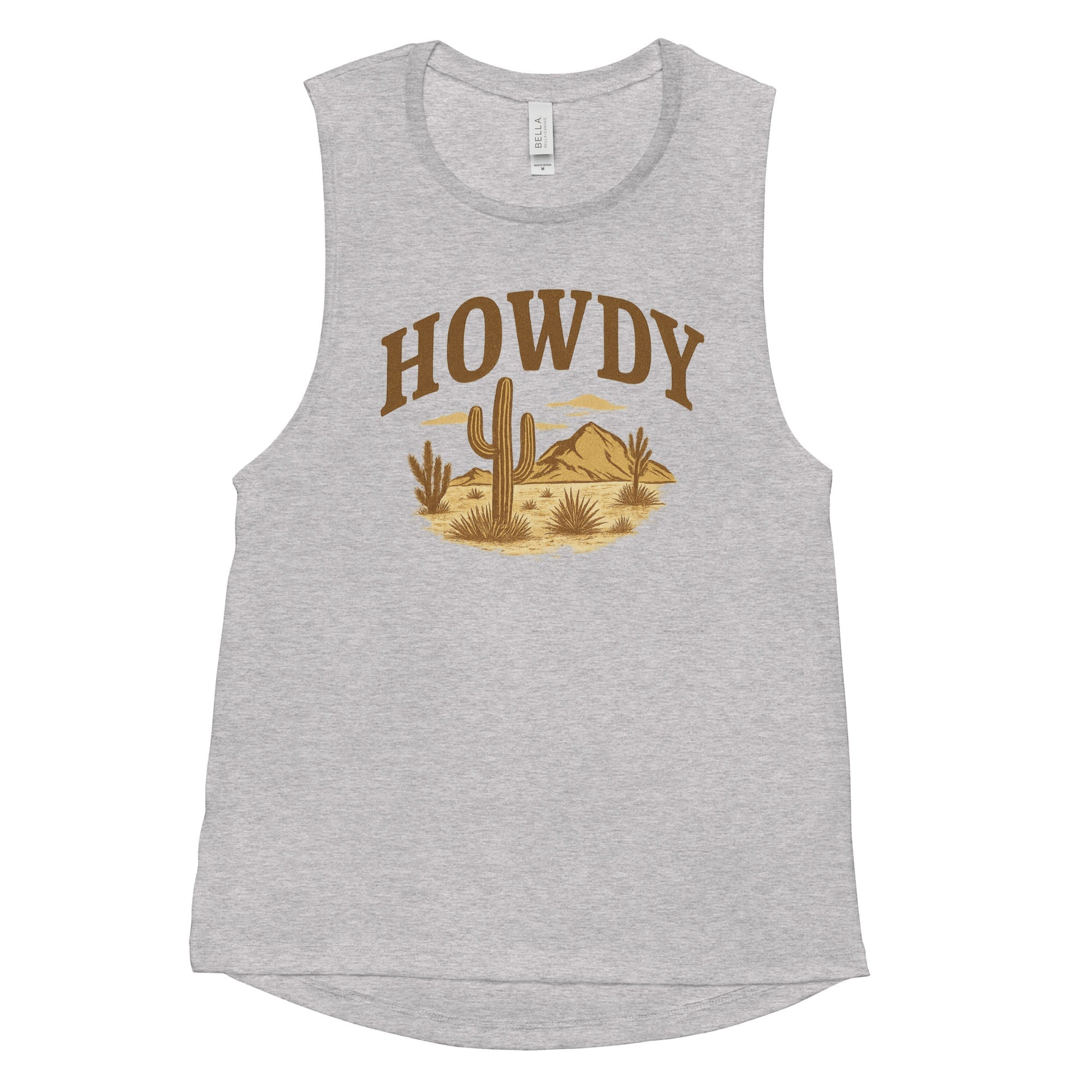 HOWDY Desert Scene Ladies’ Muscle Tank