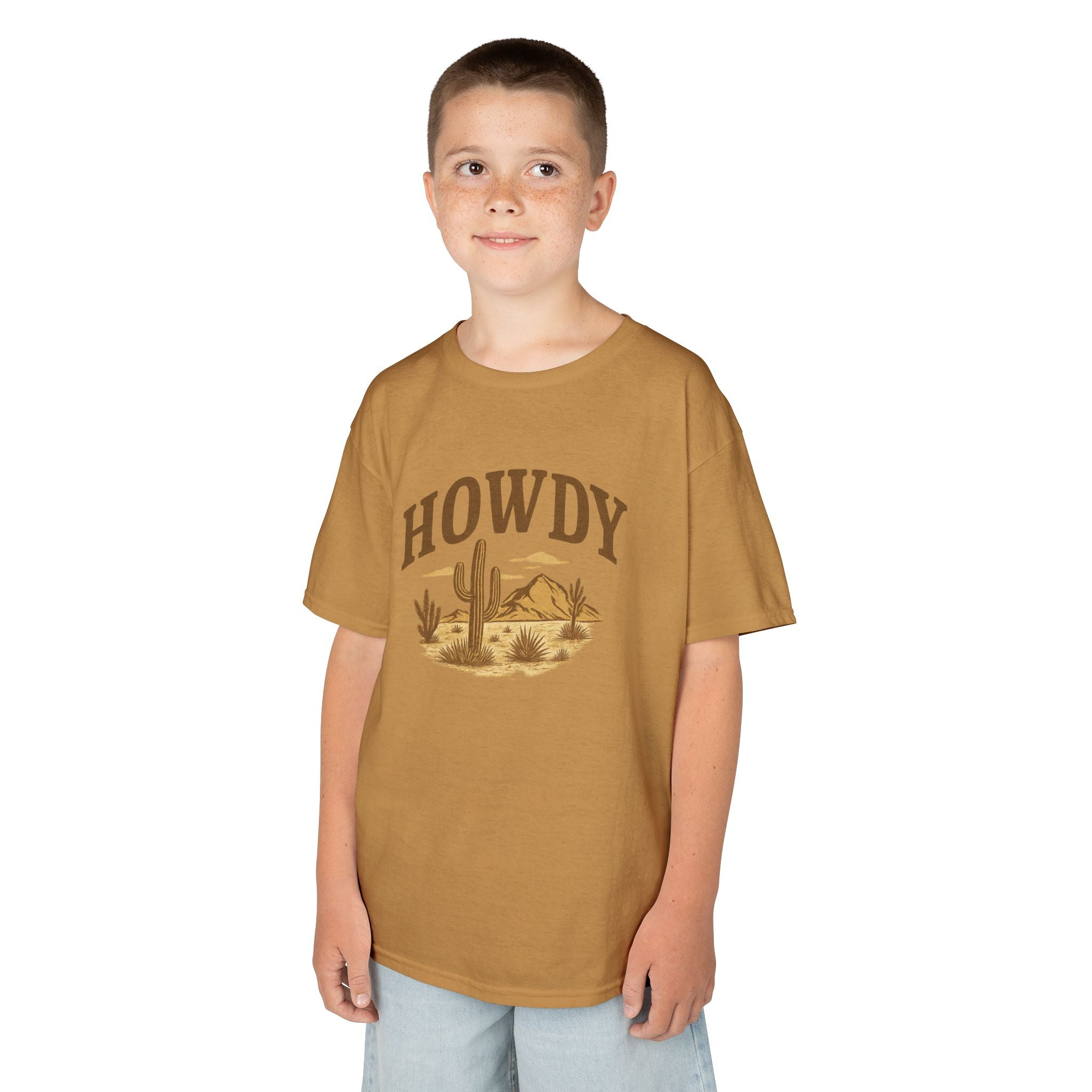 Howdy Southwestern Desert Theme Kids Tee