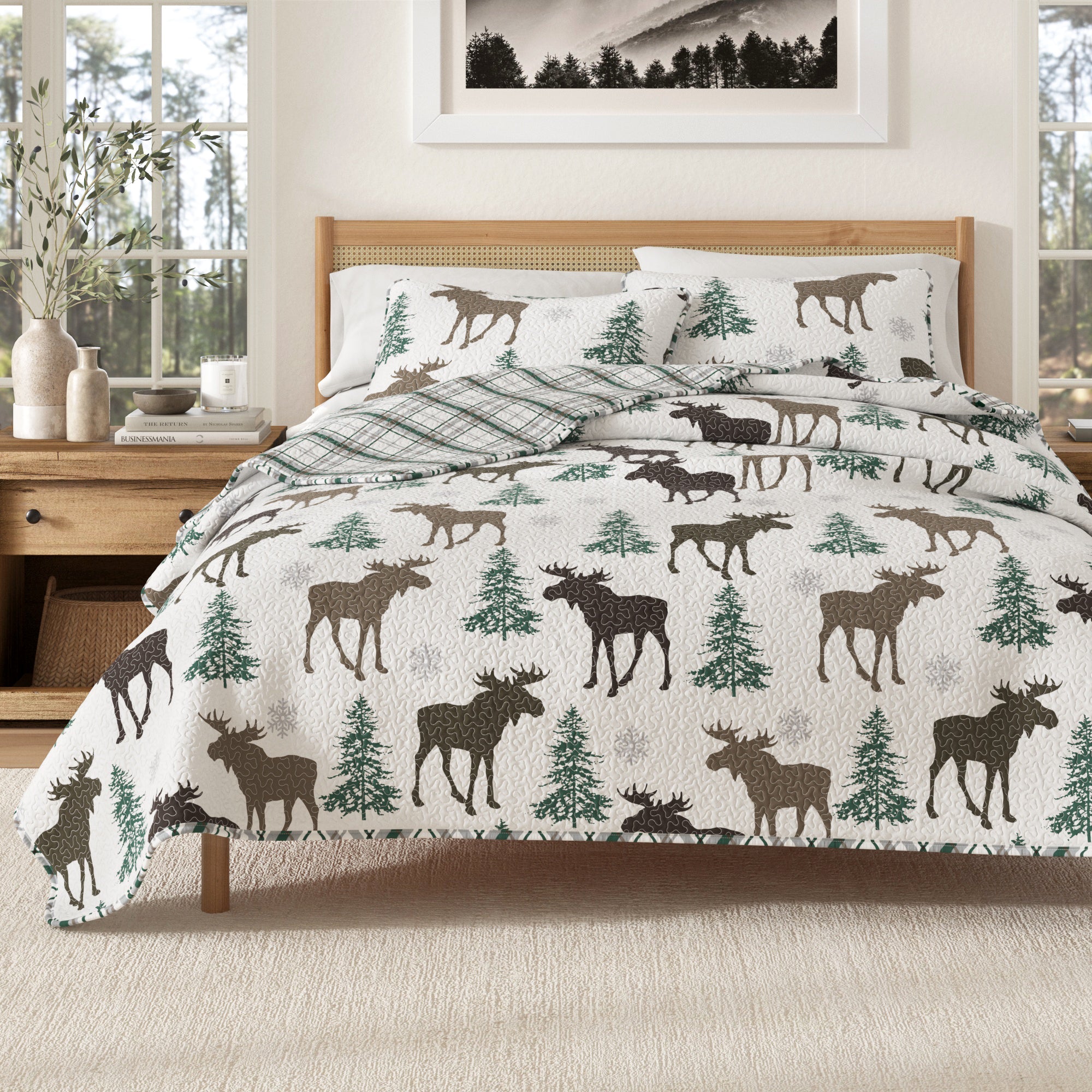3 - Piece Lodge Quilt - Wilderness Collection - Rustic Avenue