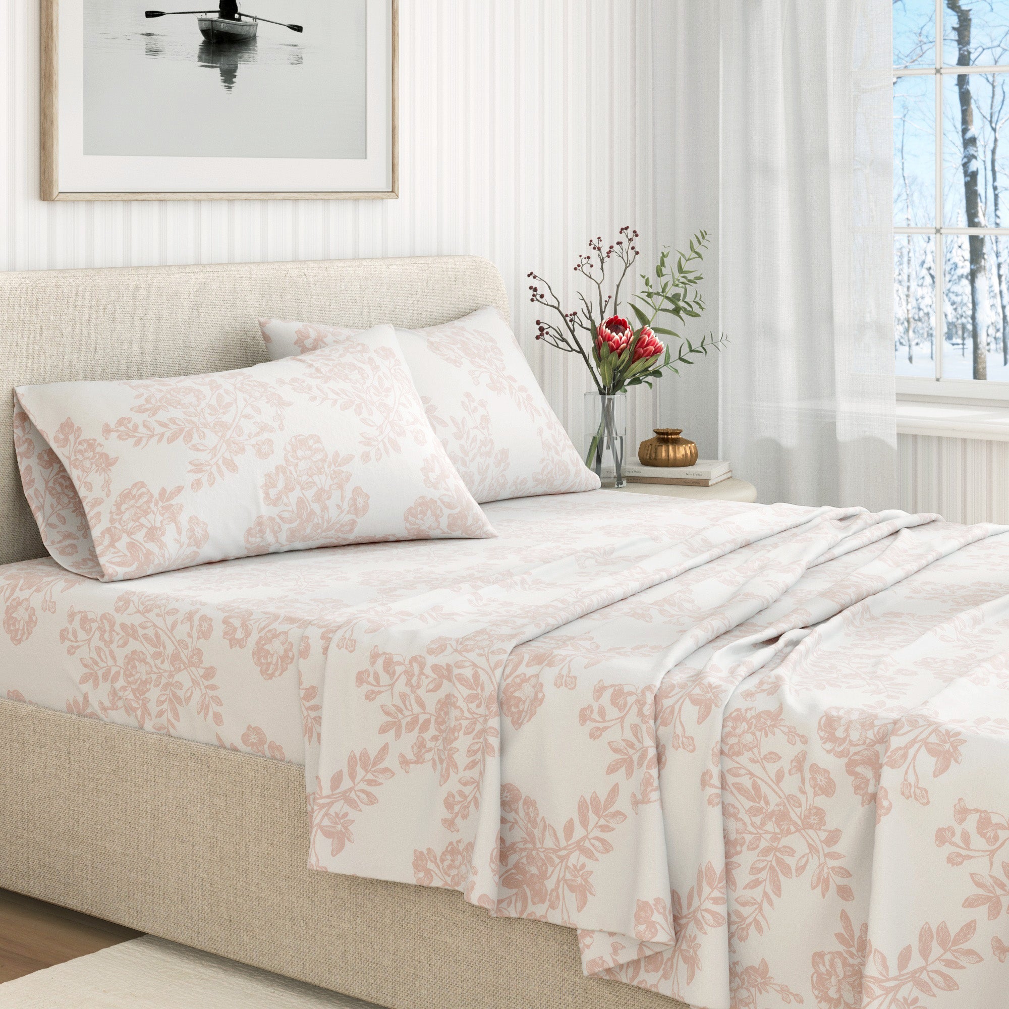 Turkish Cotton Flannel Sheet - Belle Collection - Rustic Avenue