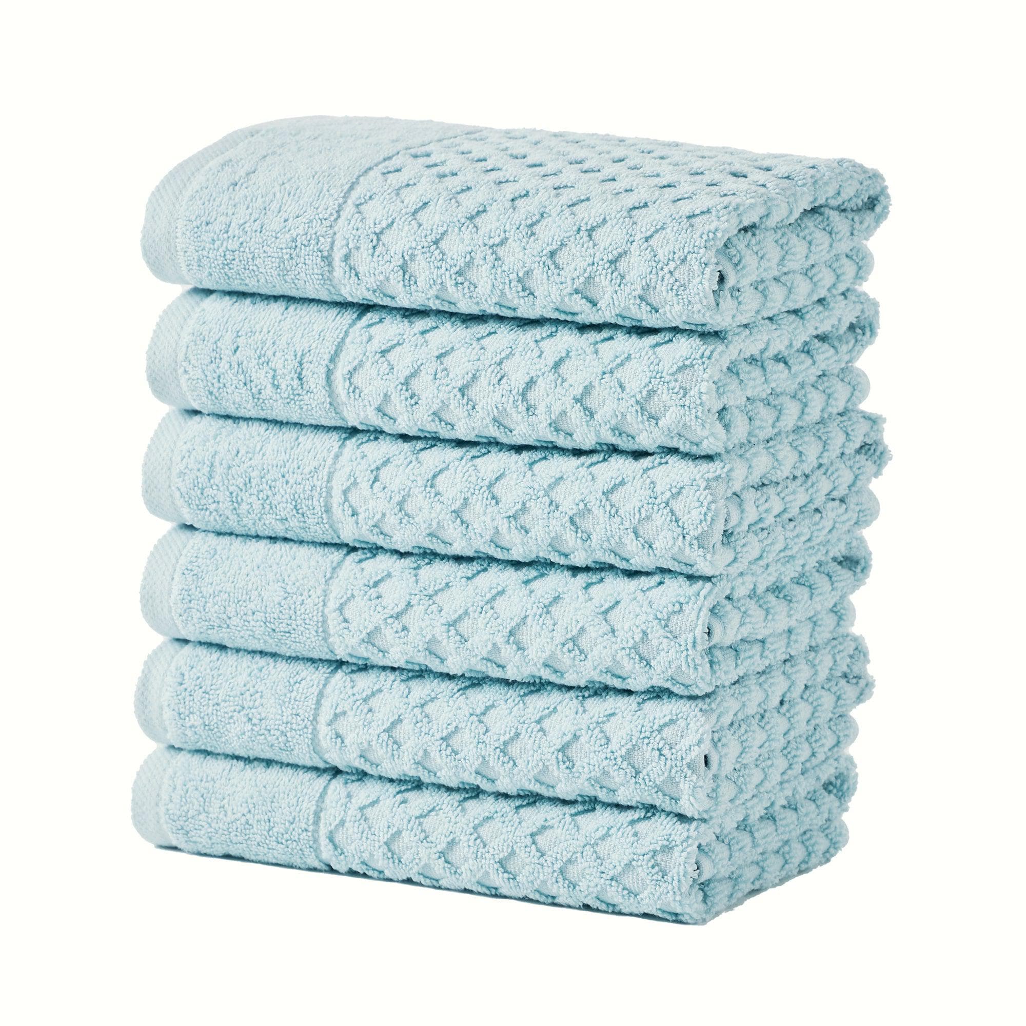 Cotton Diamond Waffle Weave Bath Towel Set - Grayson Collection - Rustic Avenue