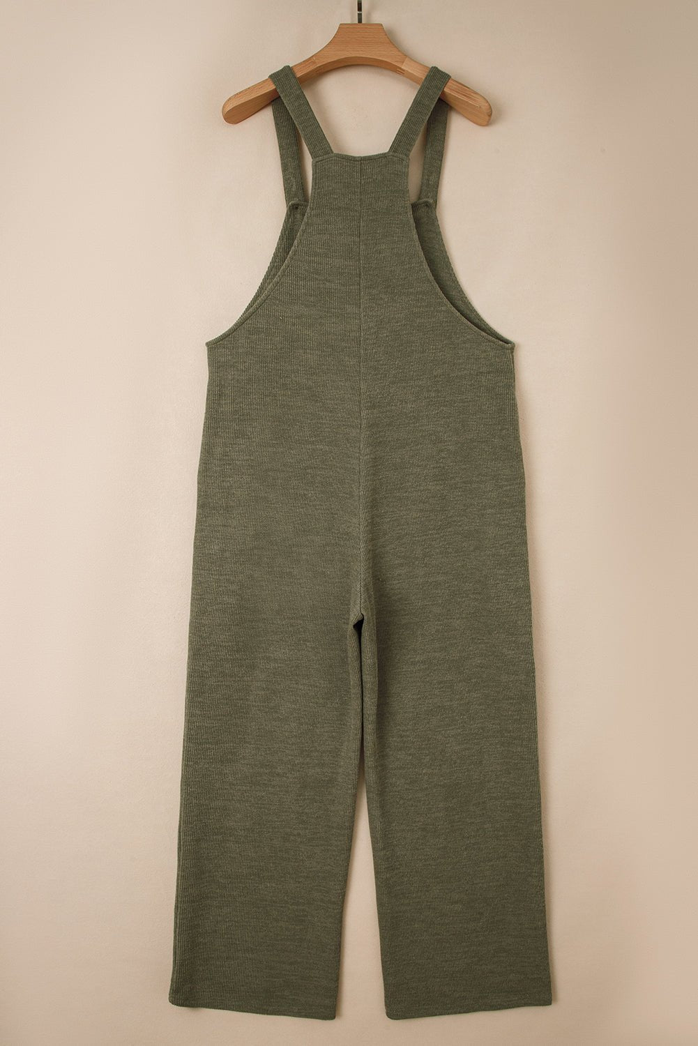 Laurel Green Knit Overall Jumpsuit
