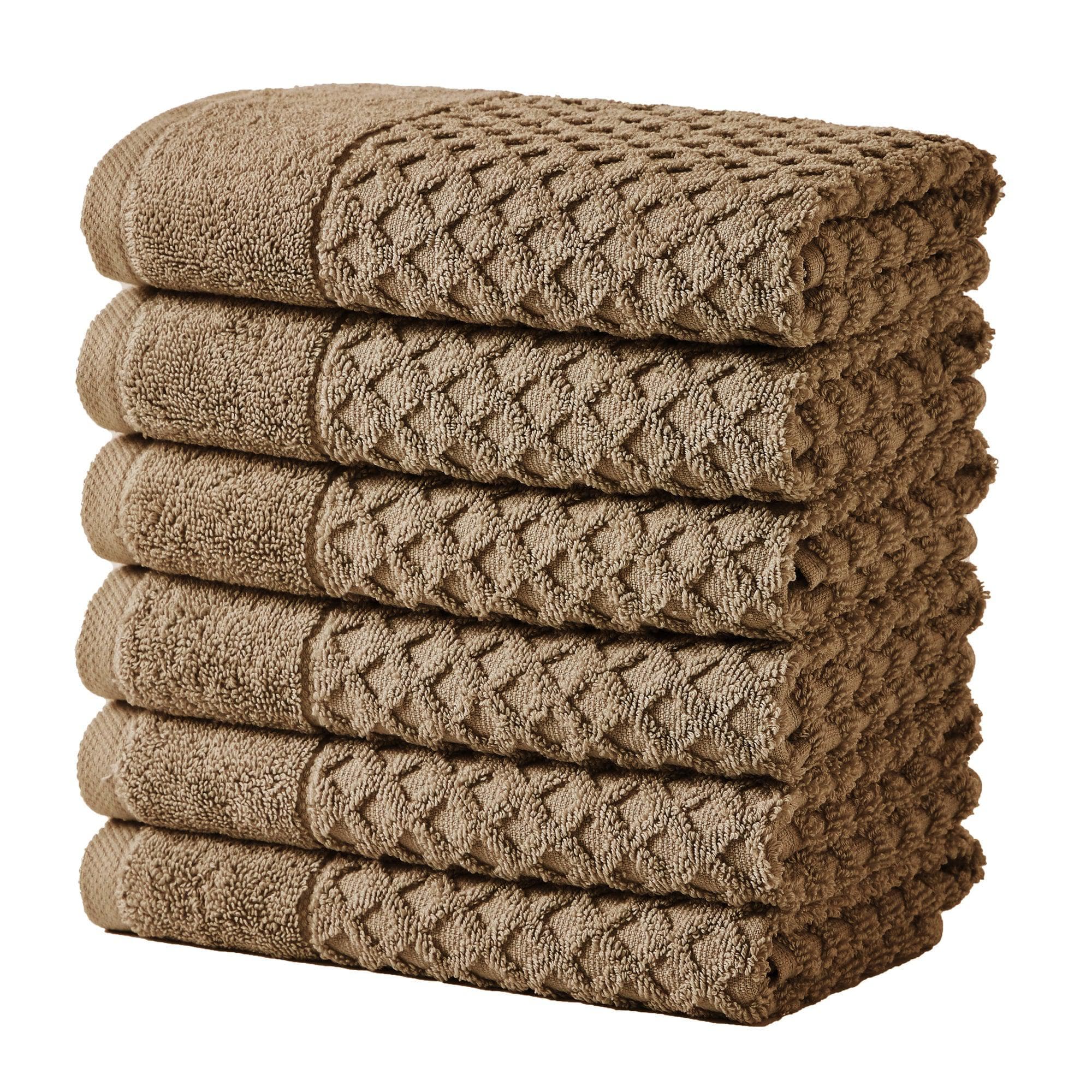 Cotton Diamond Waffle Weave Bath Towel Set - Grayson Collection - Rustic Avenue