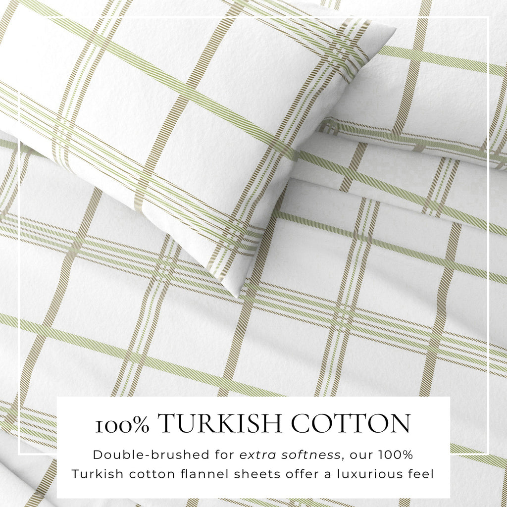 Turkish Cotton Flannel Sheet - Belle Collection - Rustic Avenue