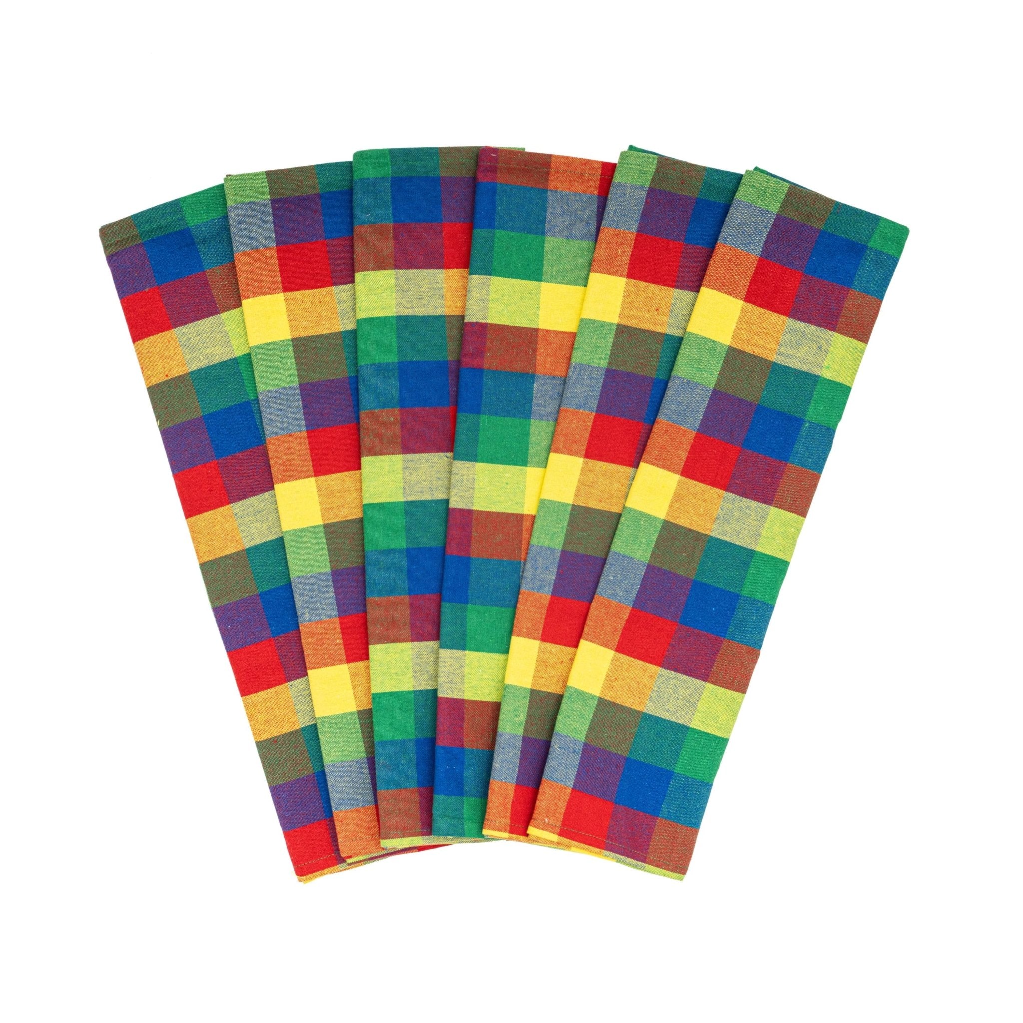 Plaid Kitchen Towels - Rustic Avenue