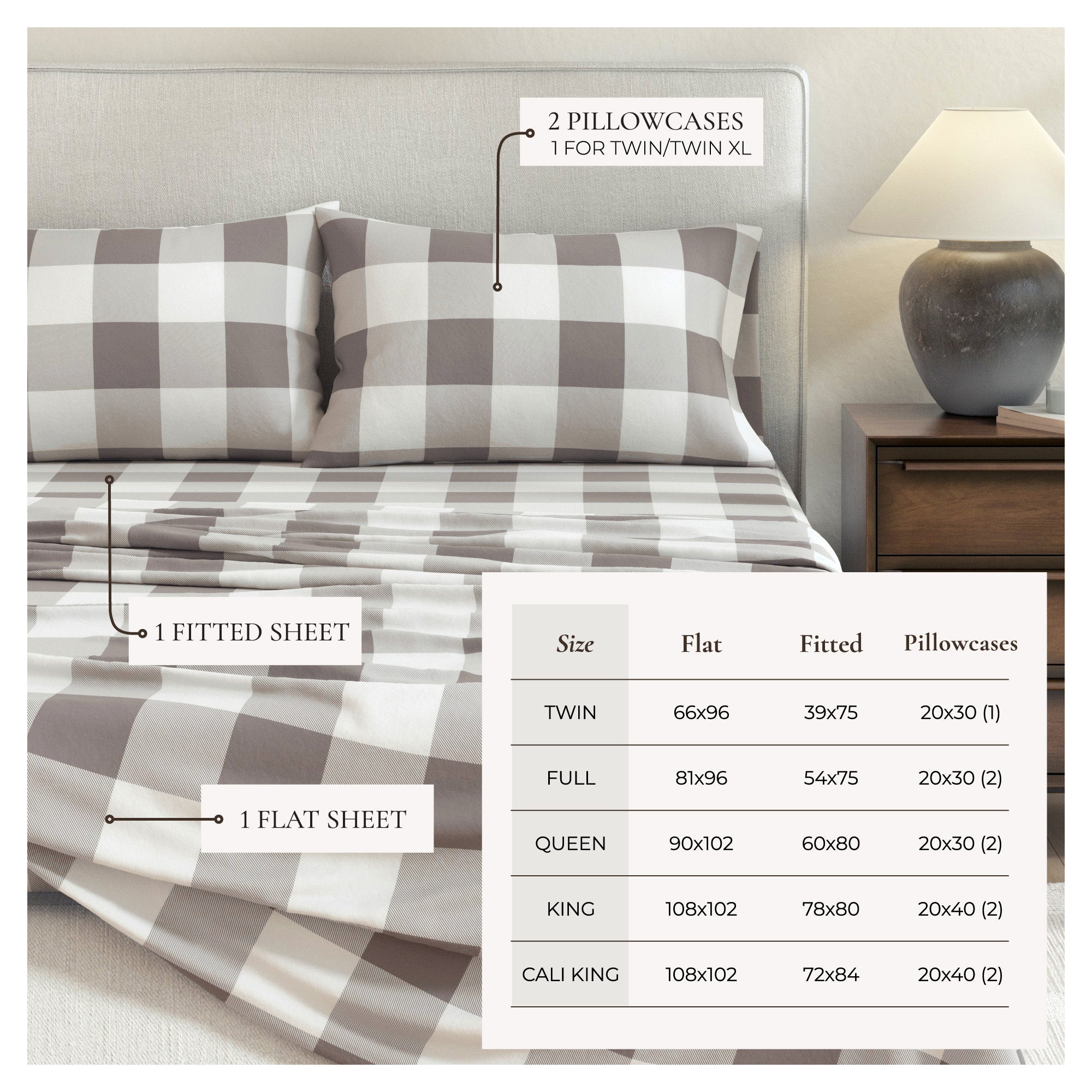 Turkish Cotton Flannel Sheet - Belle Collection - Rustic Avenue