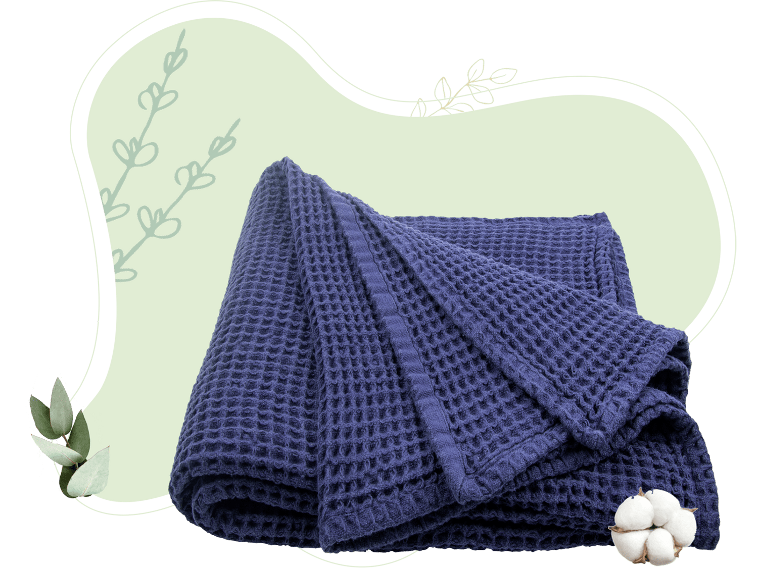 Waffle Weave Throw - Rustic Avenue