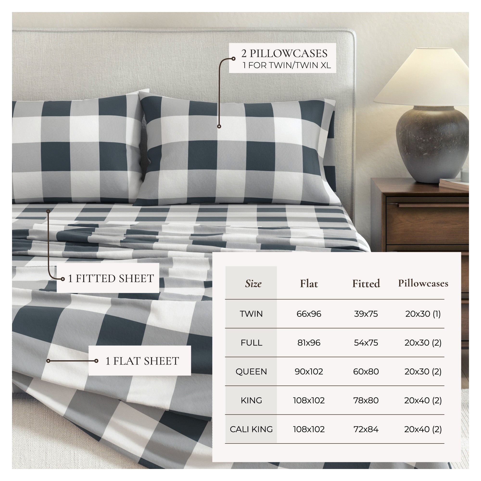 Turkish Cotton Flannel Sheet - Belle Collection - Rustic Avenue